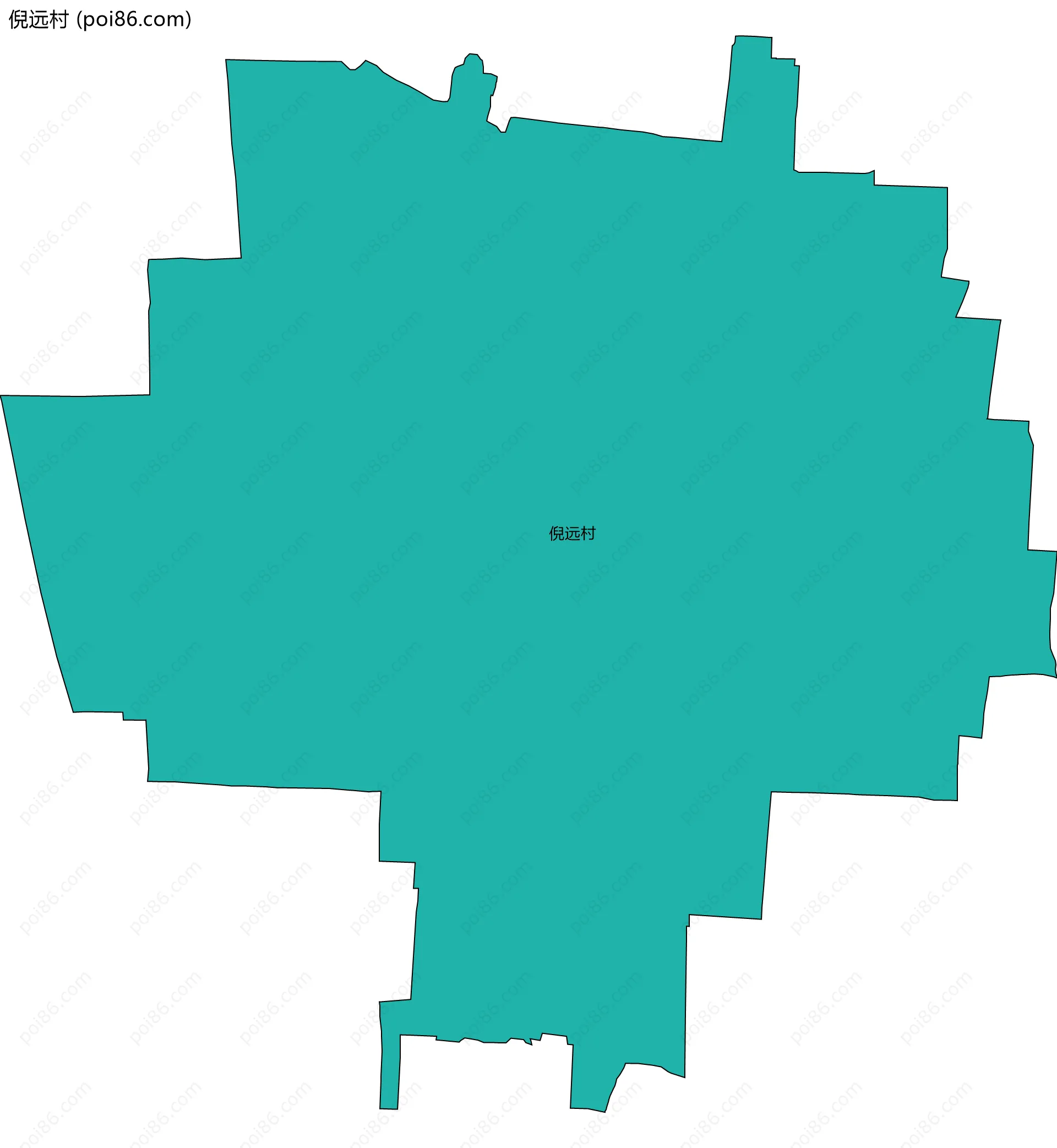 倪远村边界地图