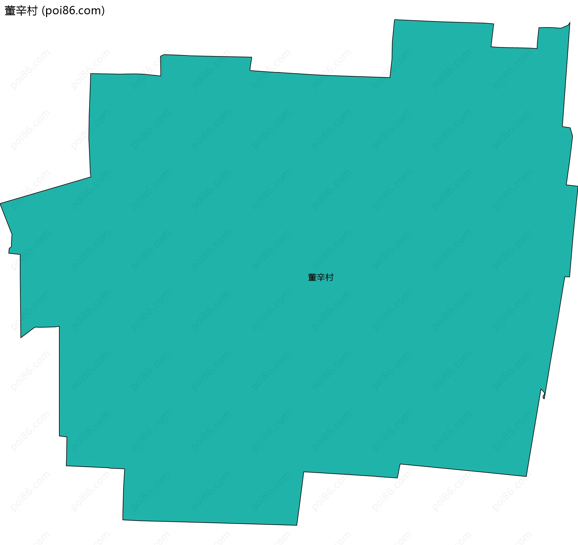 董辛村边界地图