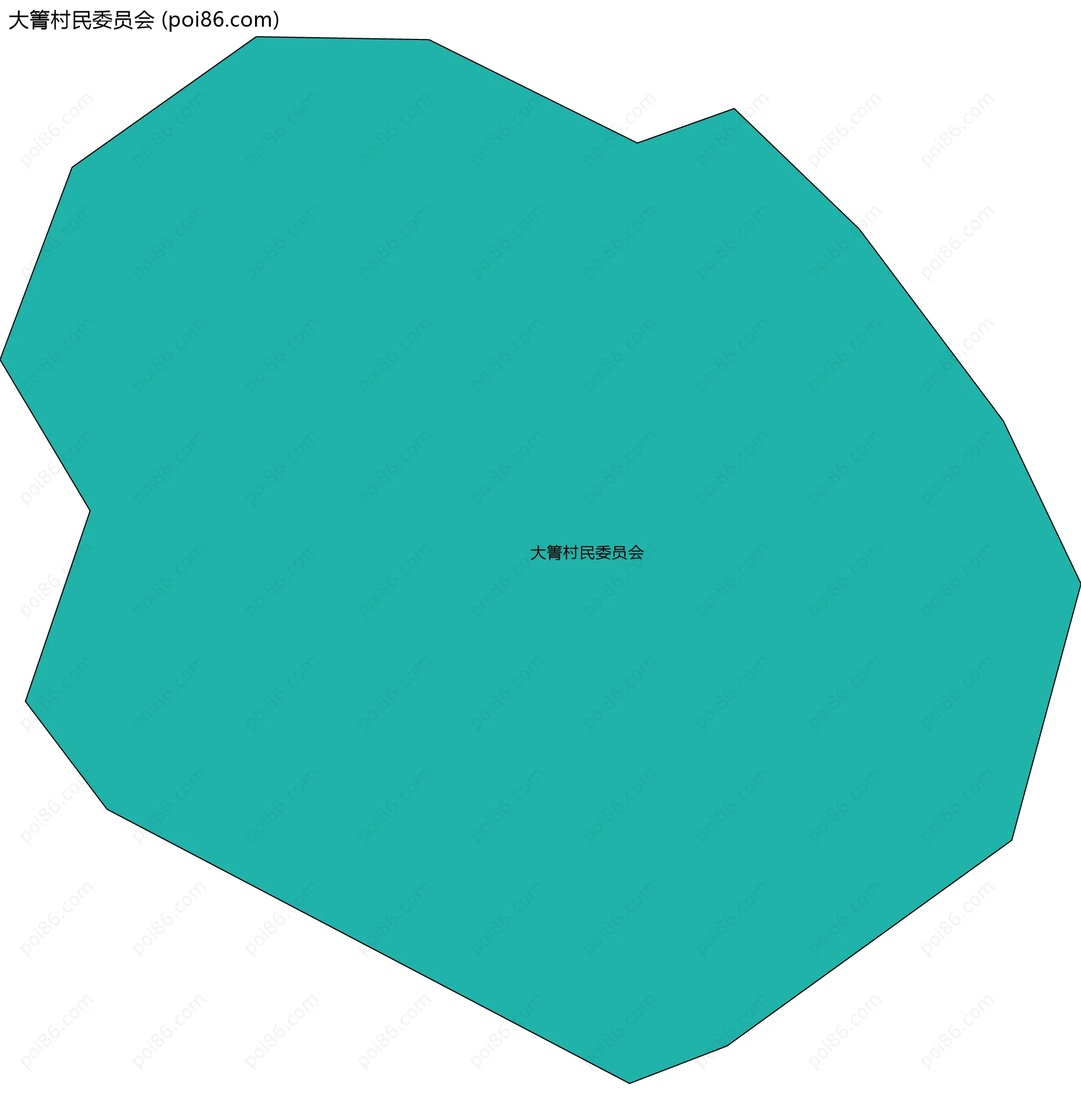 大箐村民委员会边界地图