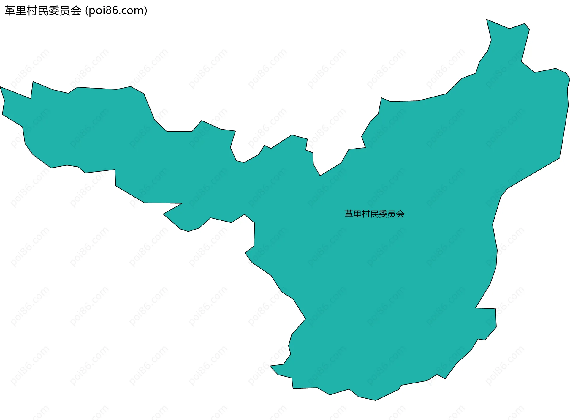 革里村民委员会边界地图