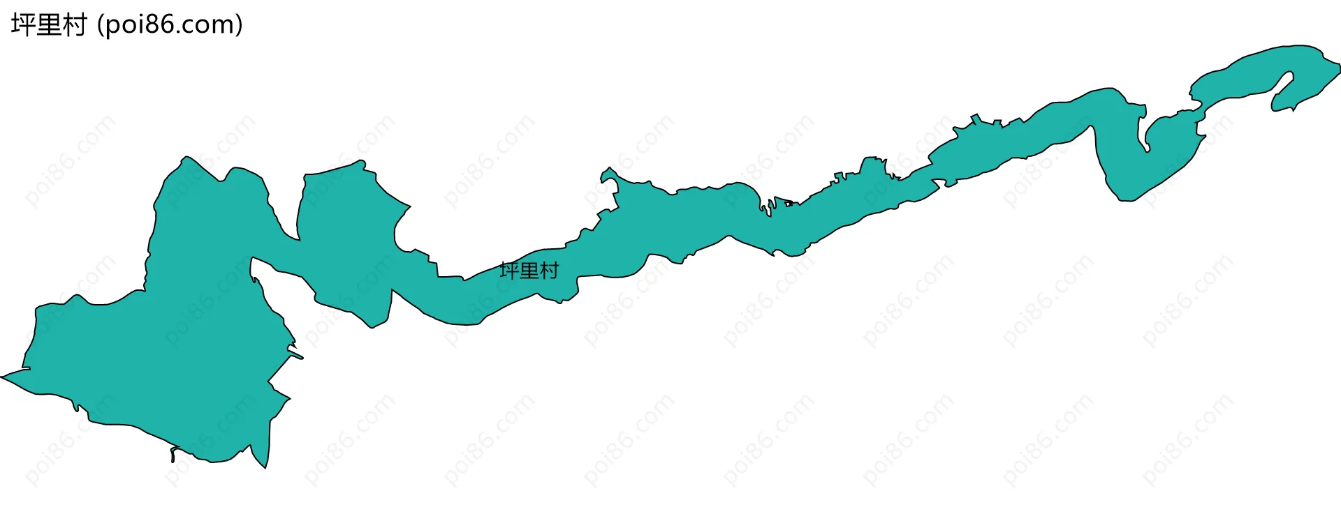坪里村边界地图