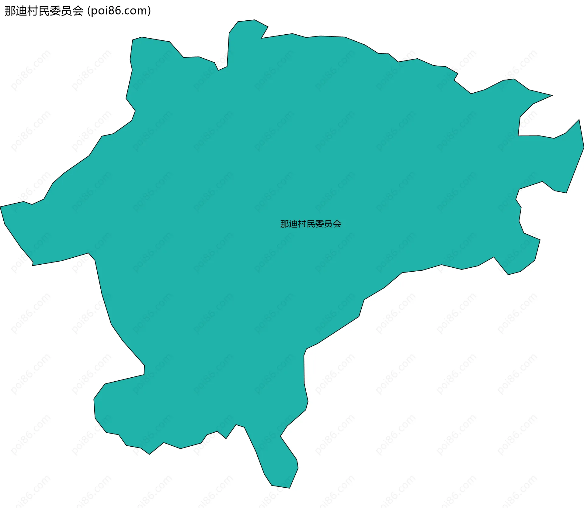 那迪村民委员会边界地图