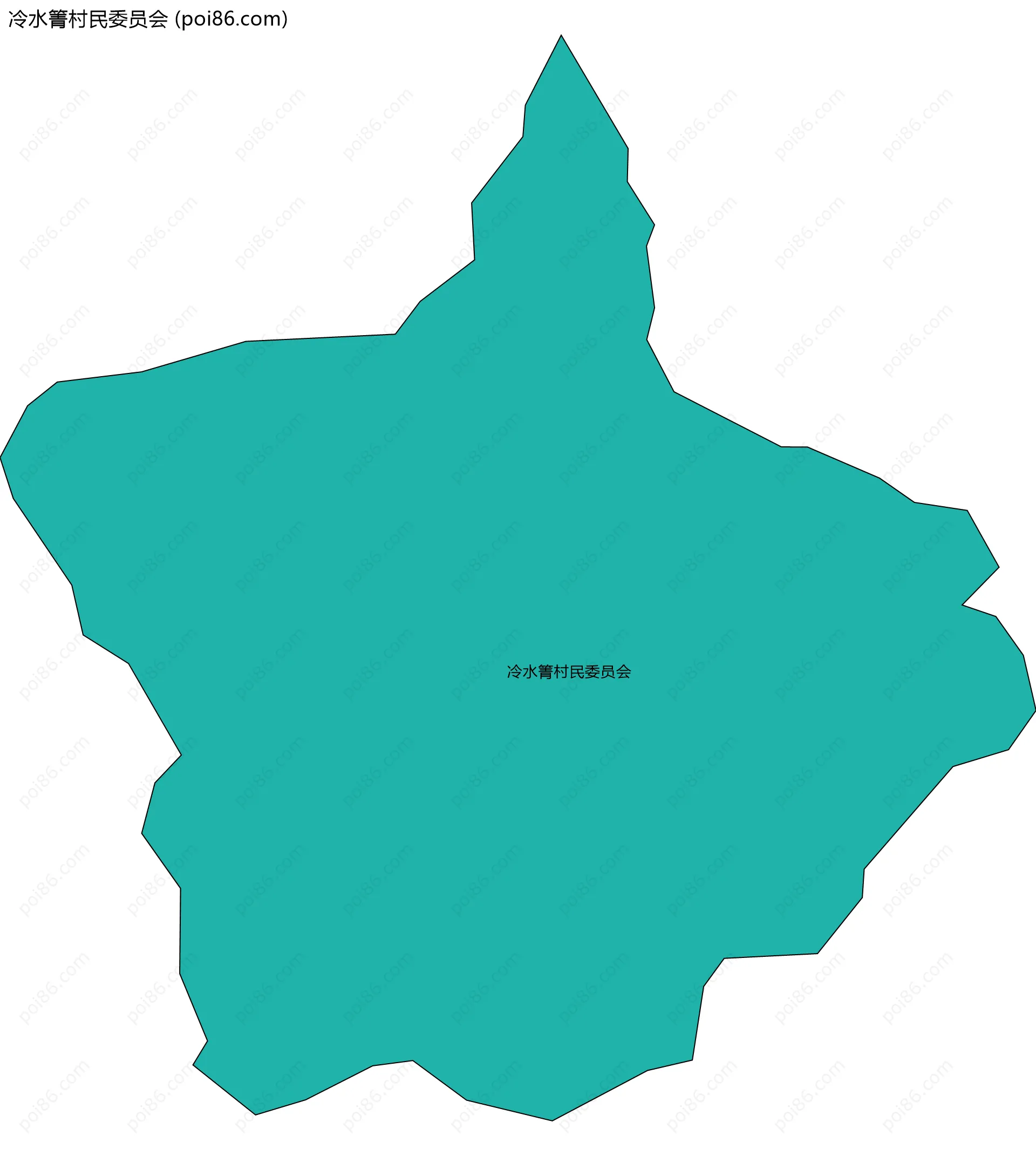 冷水箐村民委员会边界地图