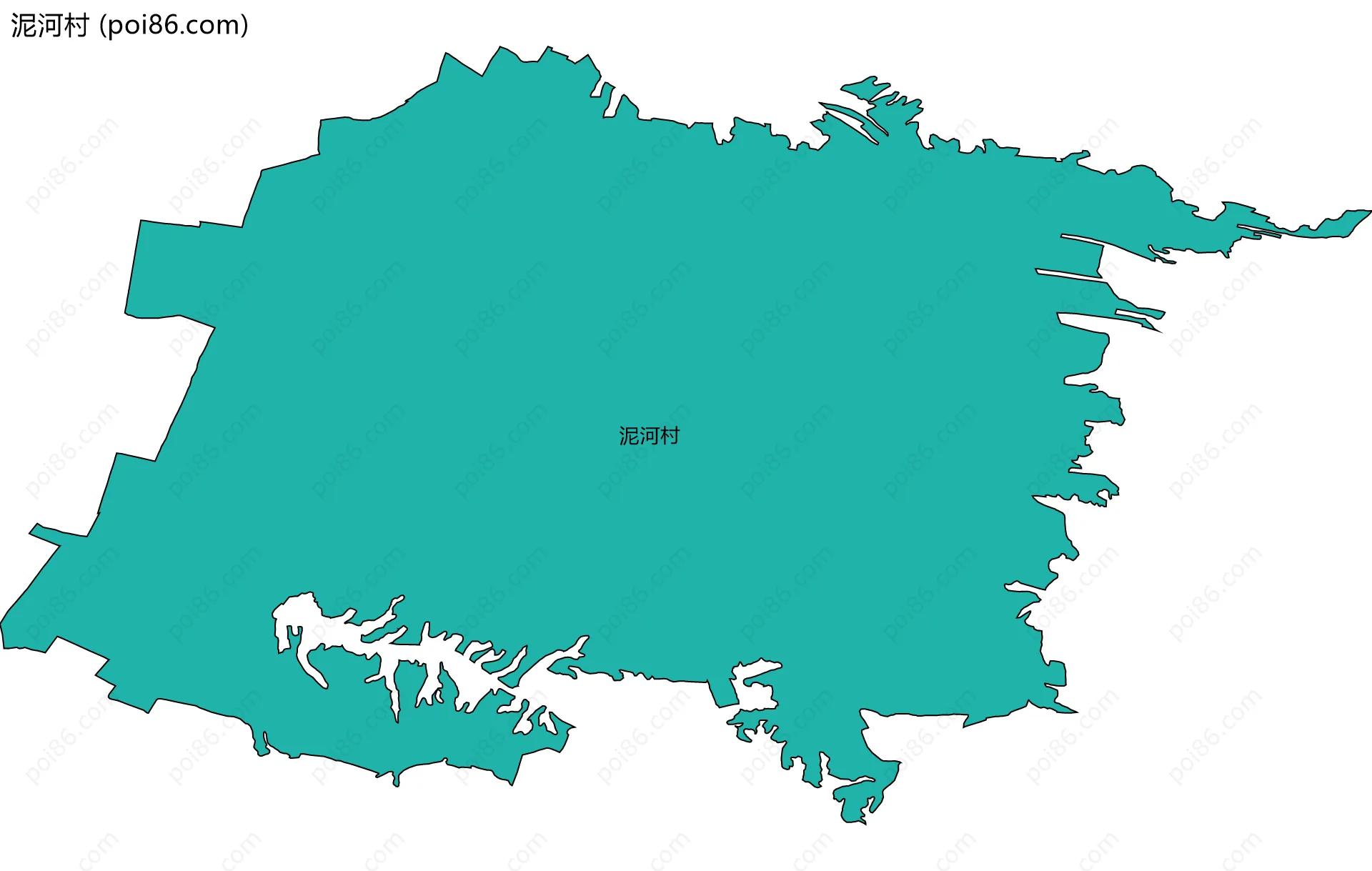 泥河村边界地图