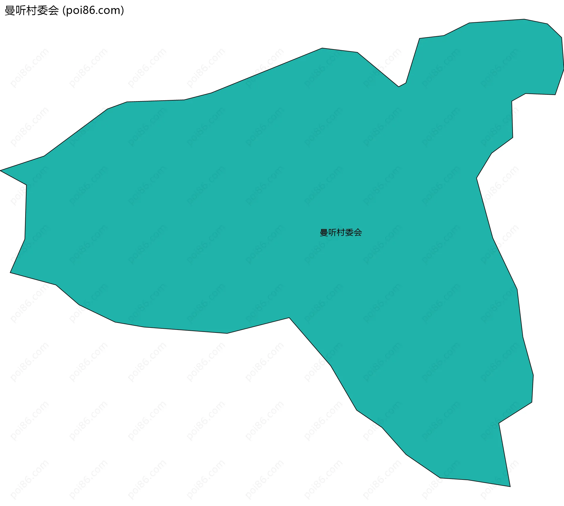 曼听村委会边界地图