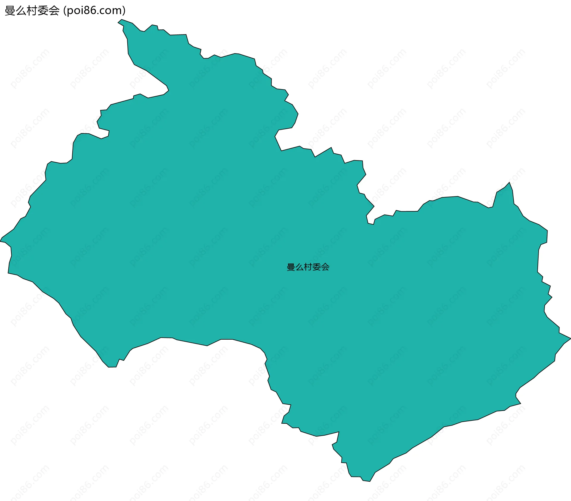 曼么村委会边界地图