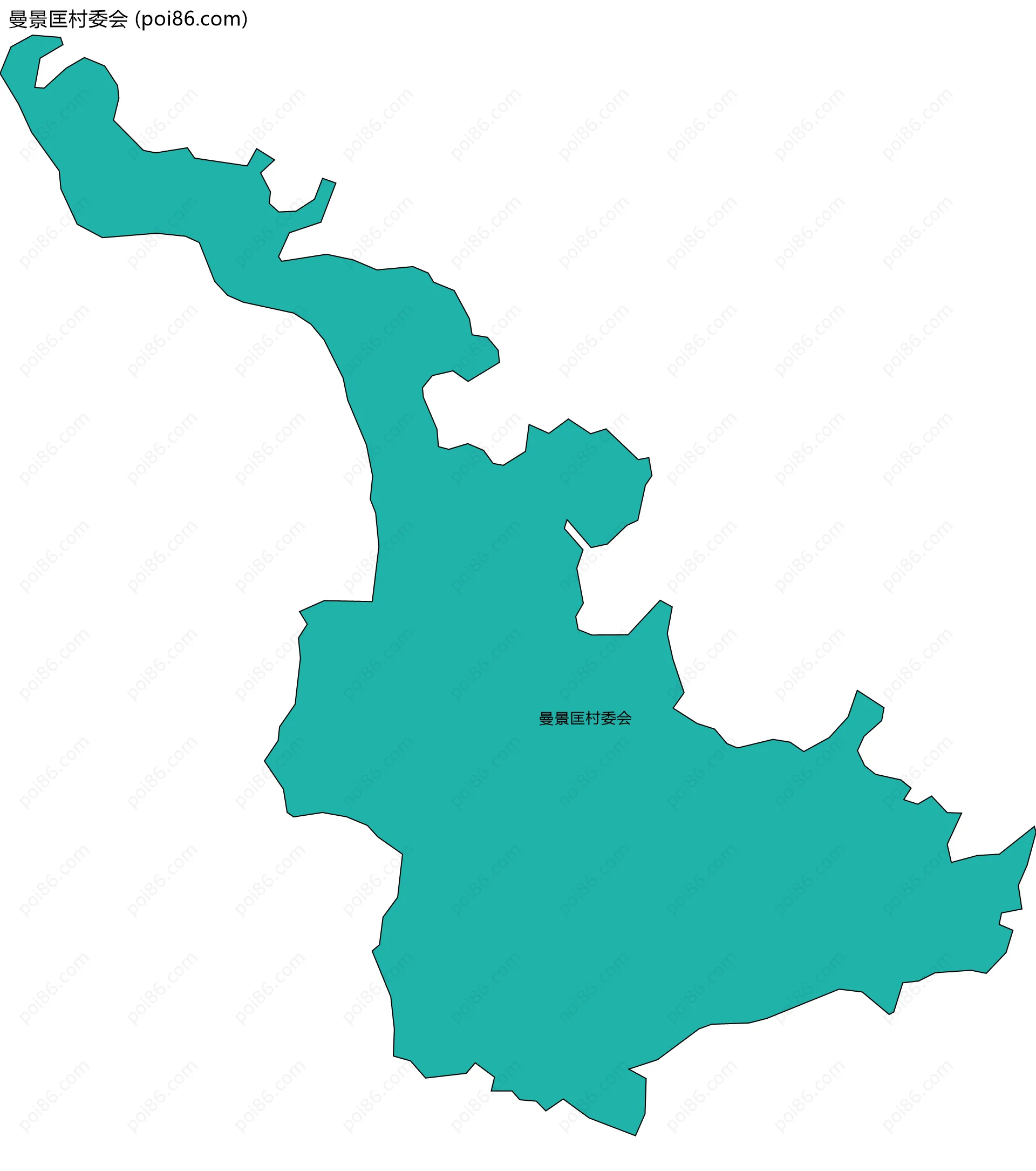 曼景匡村委会边界地图