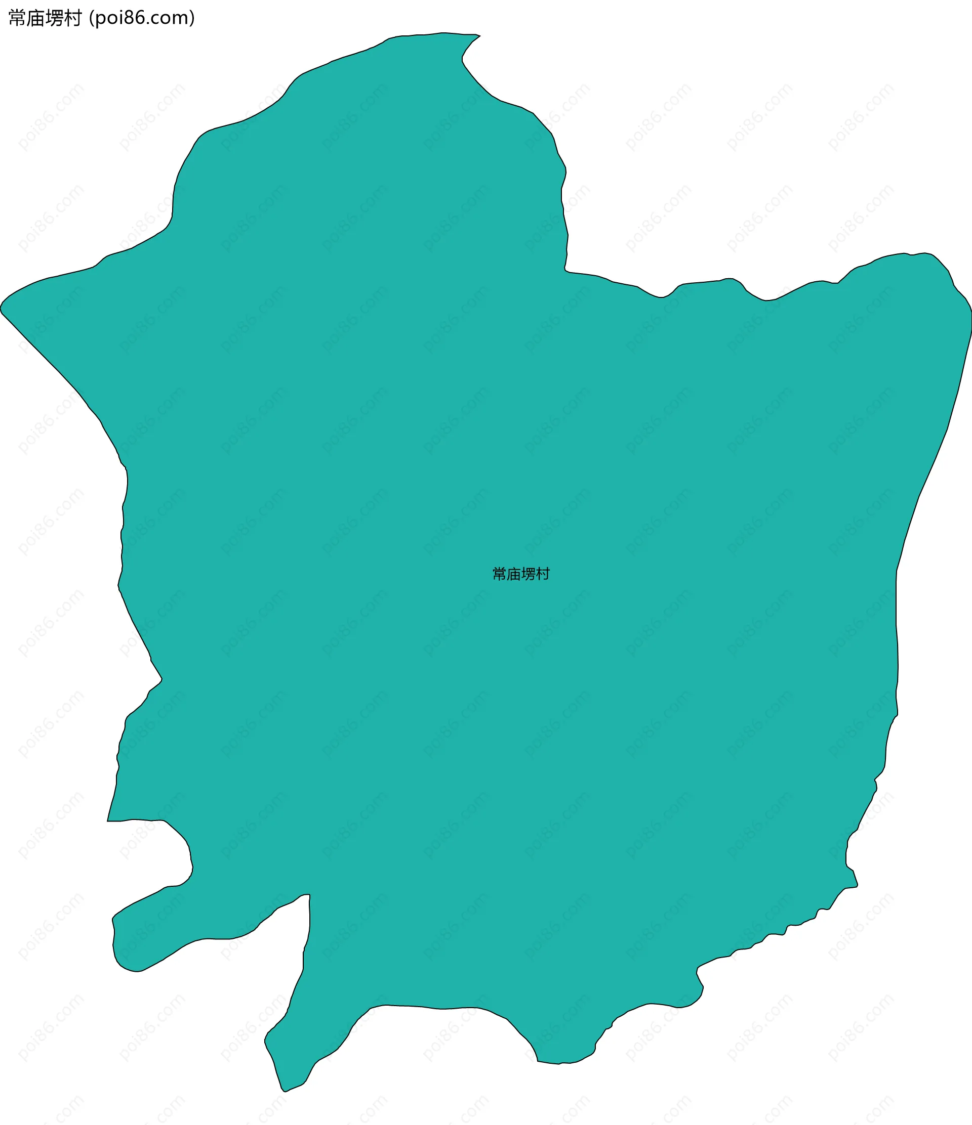 常庙塄村边界地图