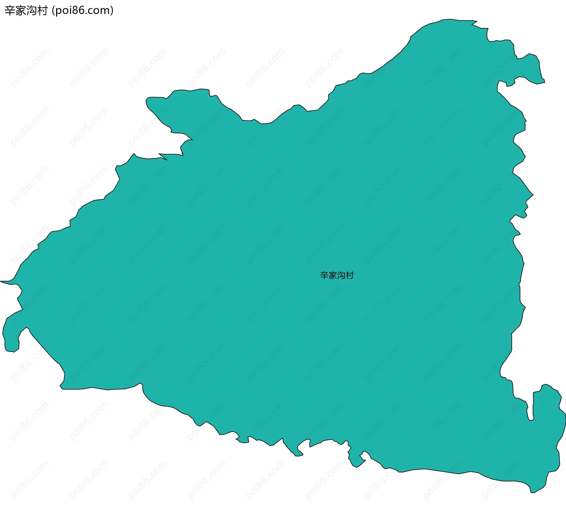 辛家沟村边界地图