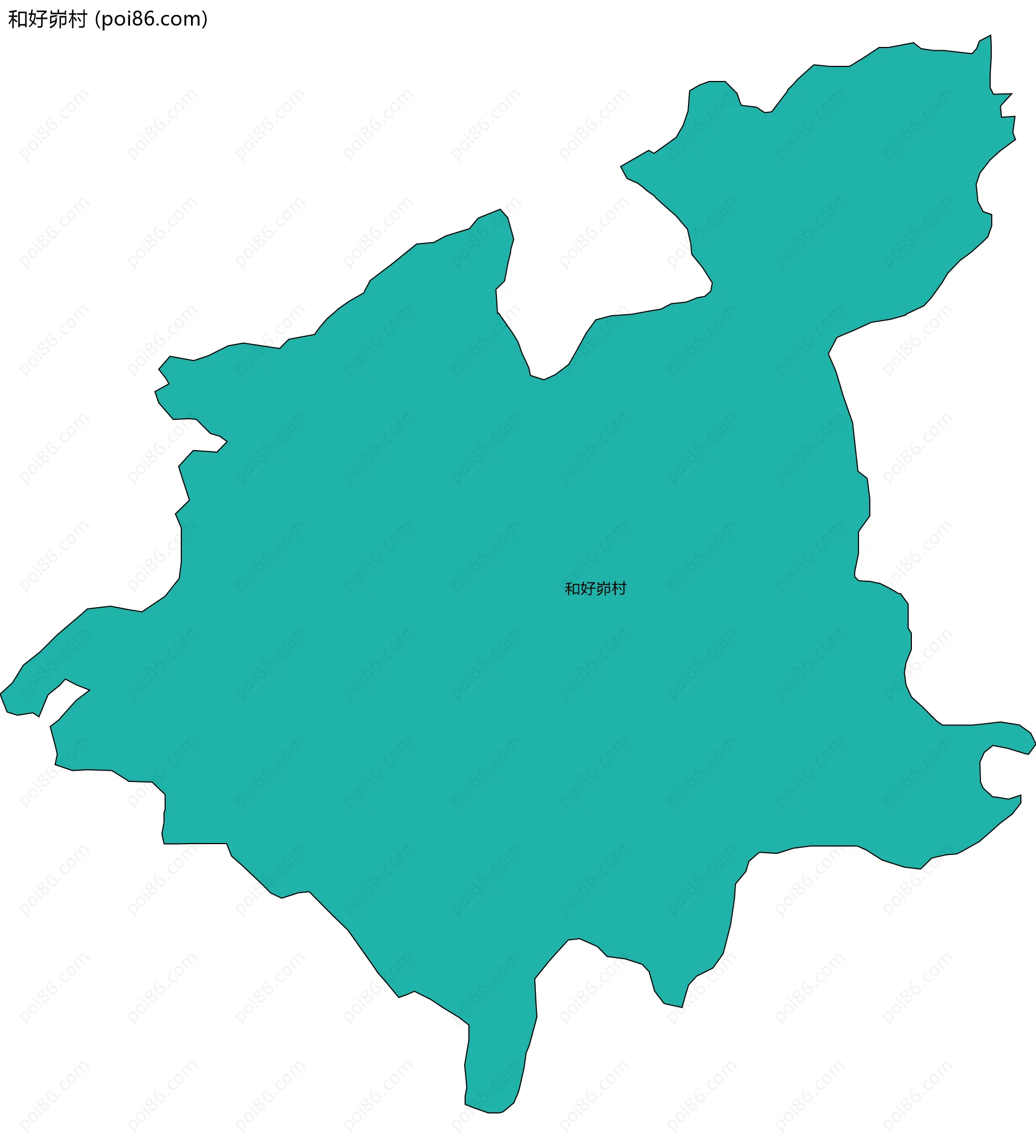 和好峁村边界地图