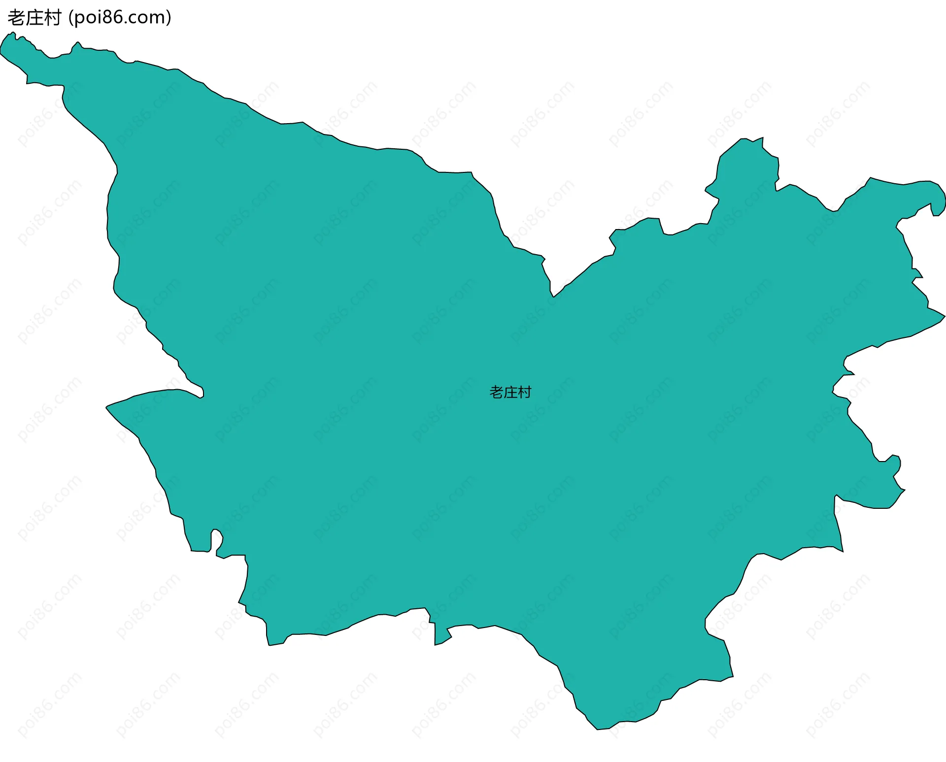 老庄村边界地图