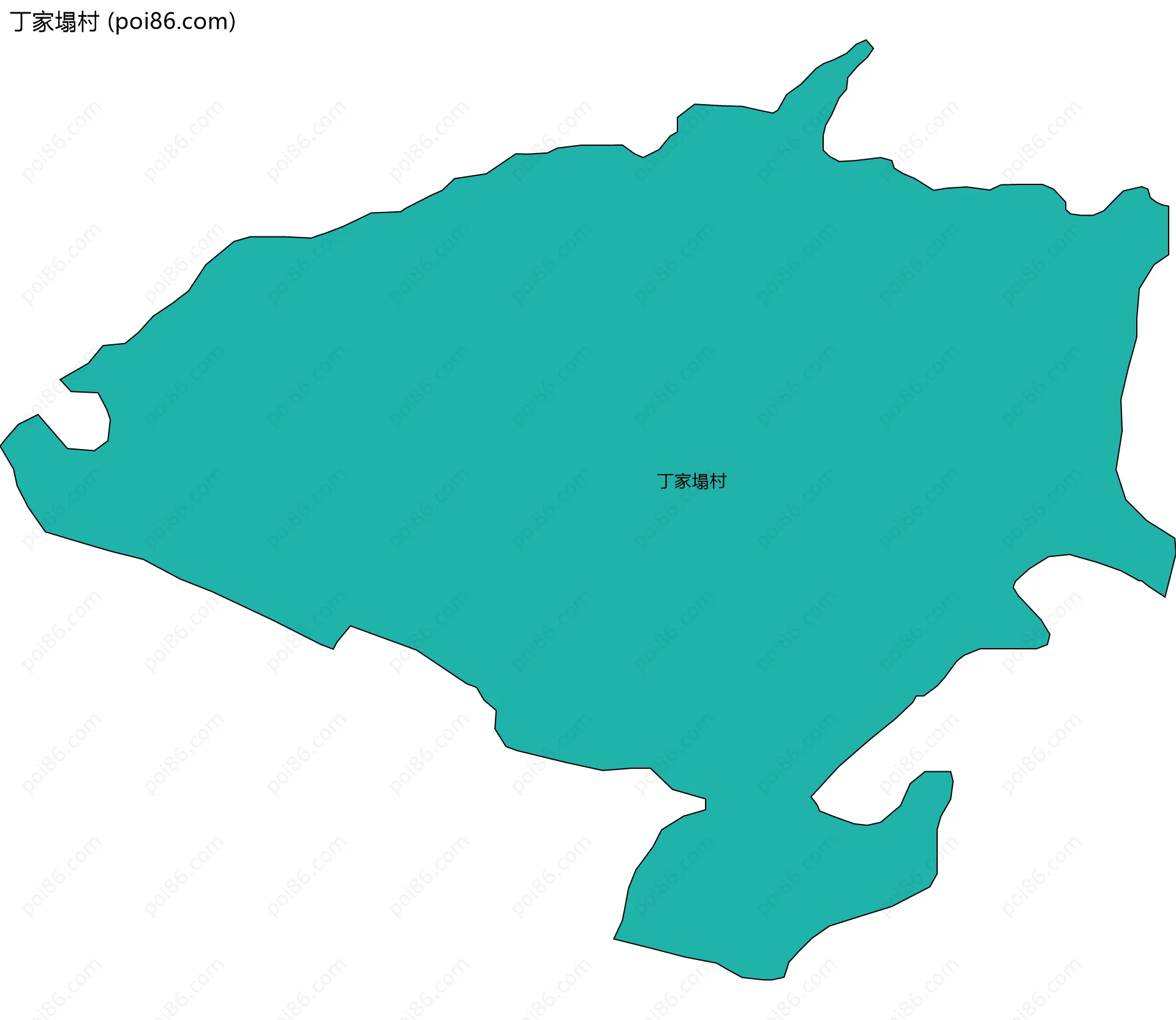 丁家塌村边界地图