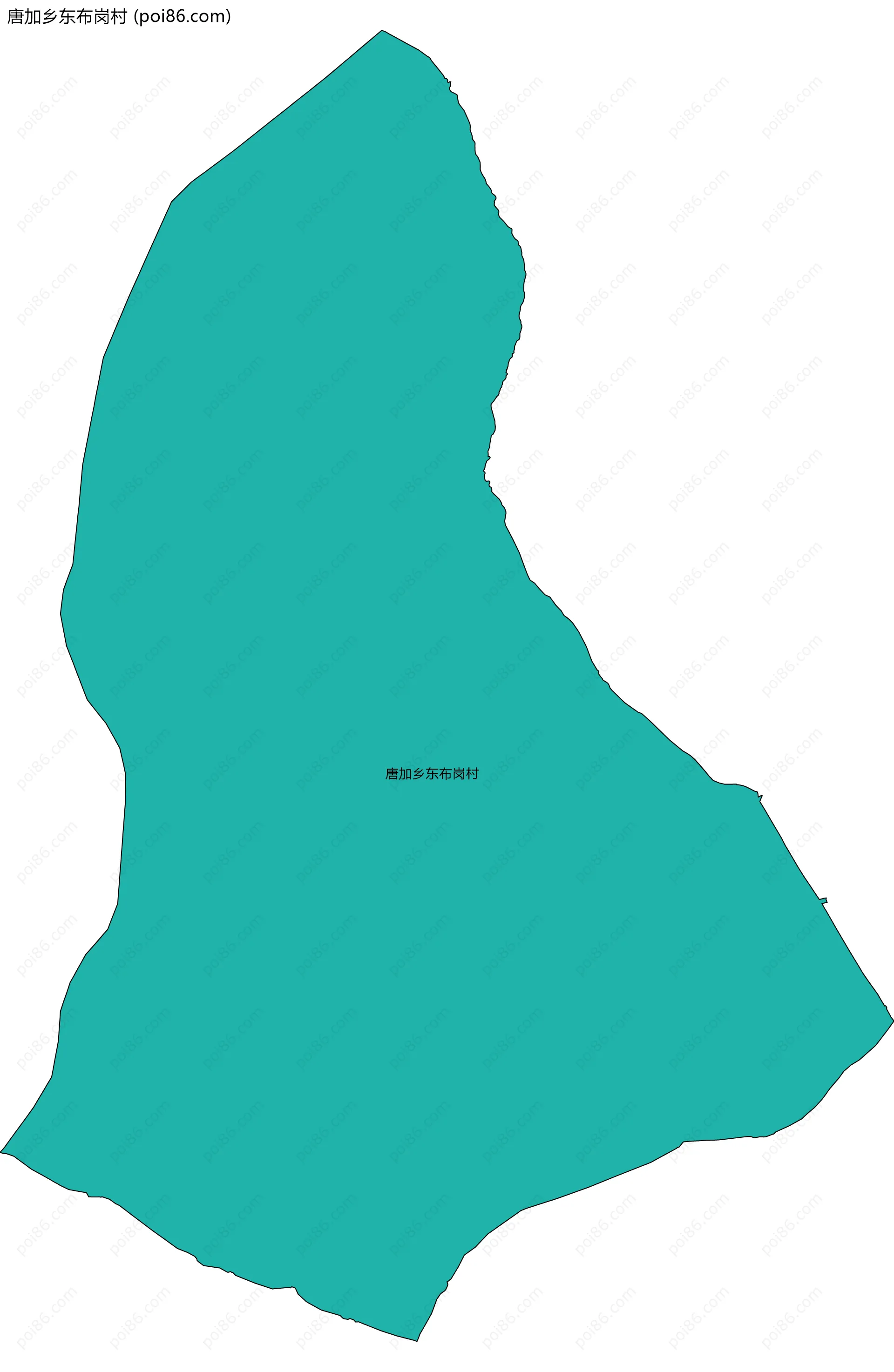 唐加乡东布岗村边界地图