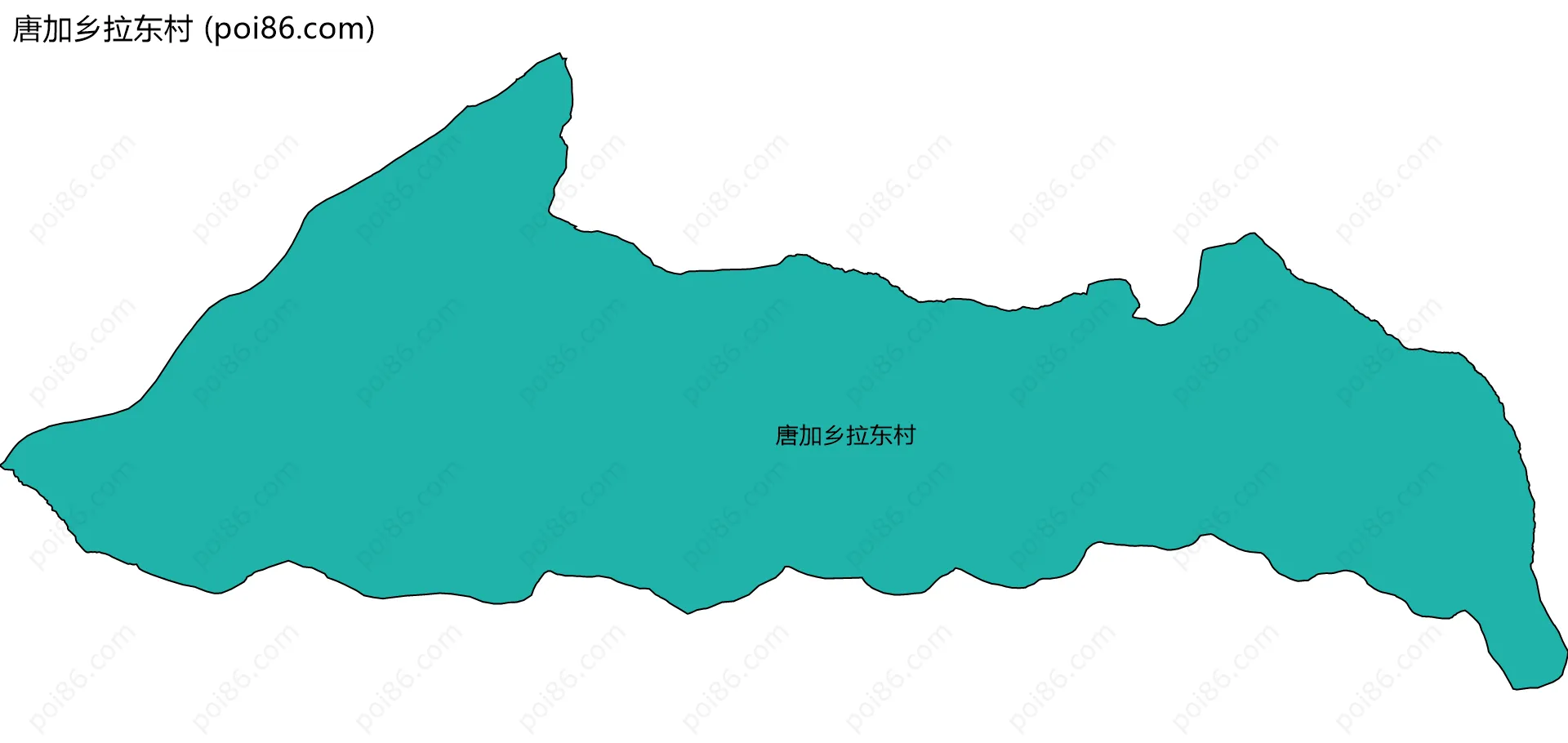 唐加乡拉东村边界地图