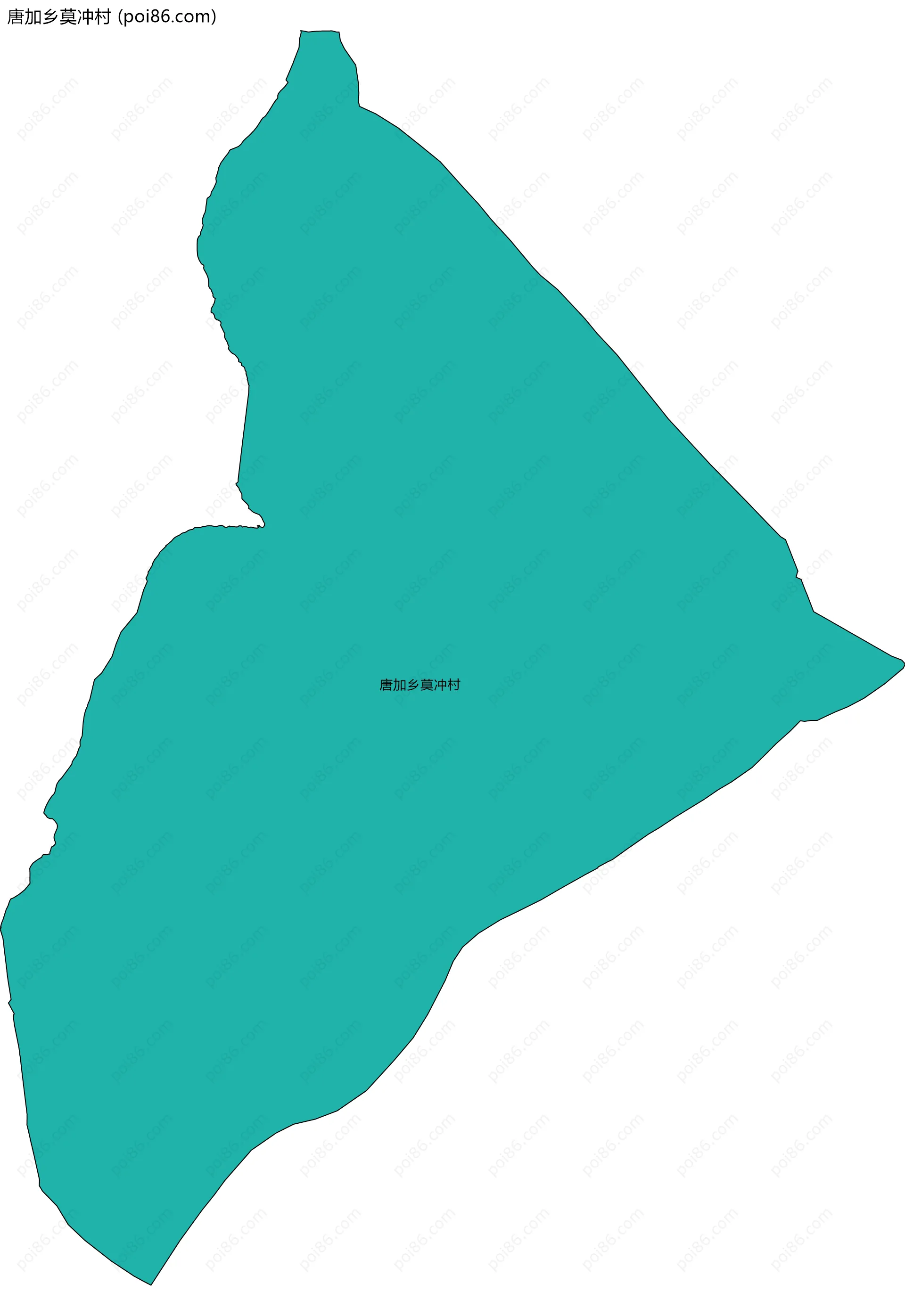 唐加乡莫冲村边界地图