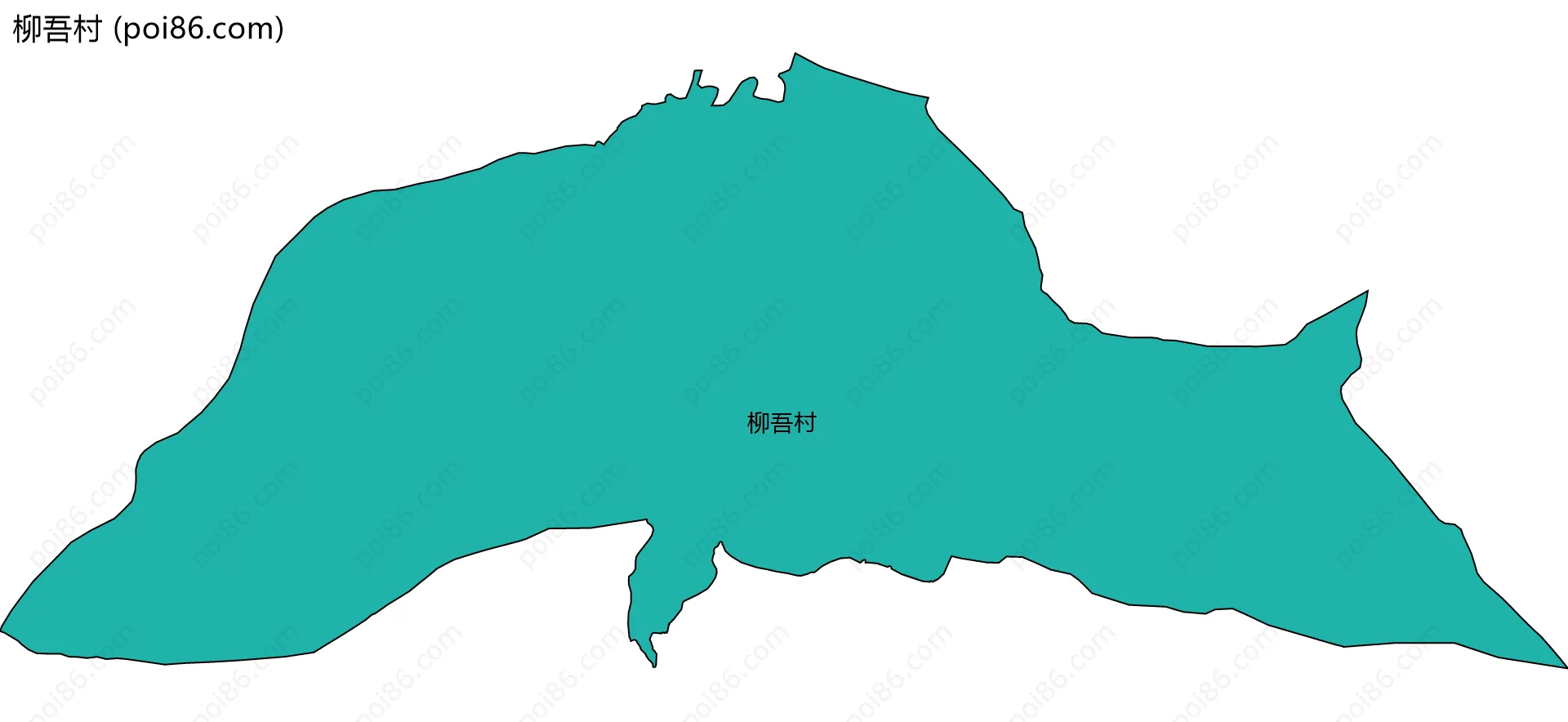 柳吾村边界地图