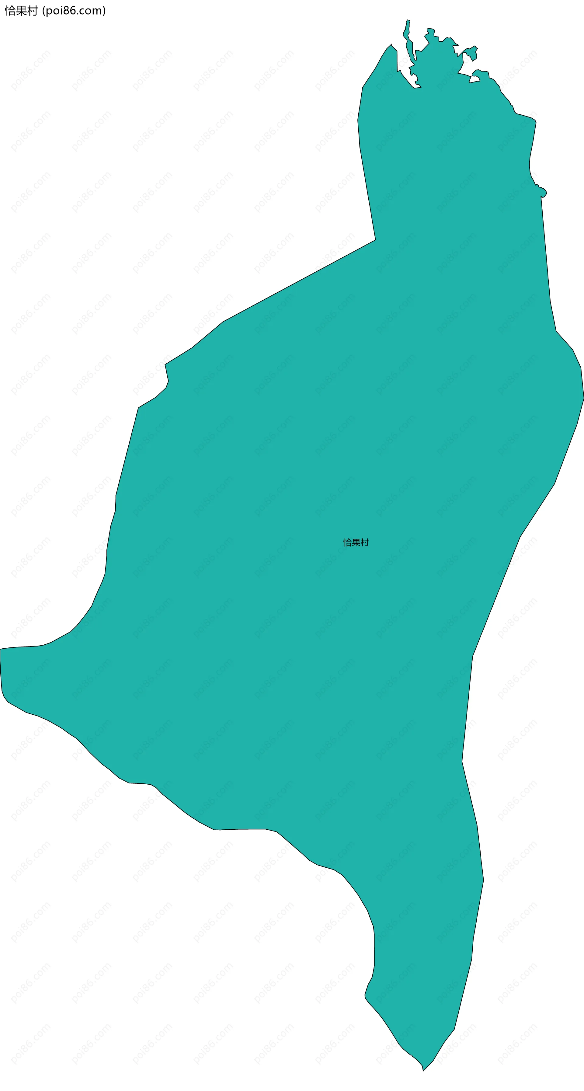 恰果村边界地图