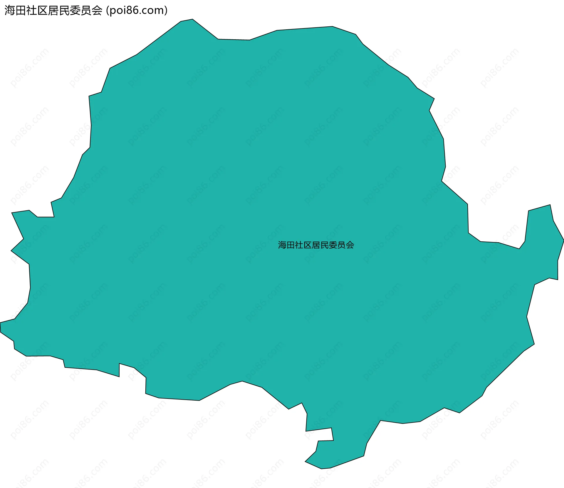 海田社区居民委员会边界地图