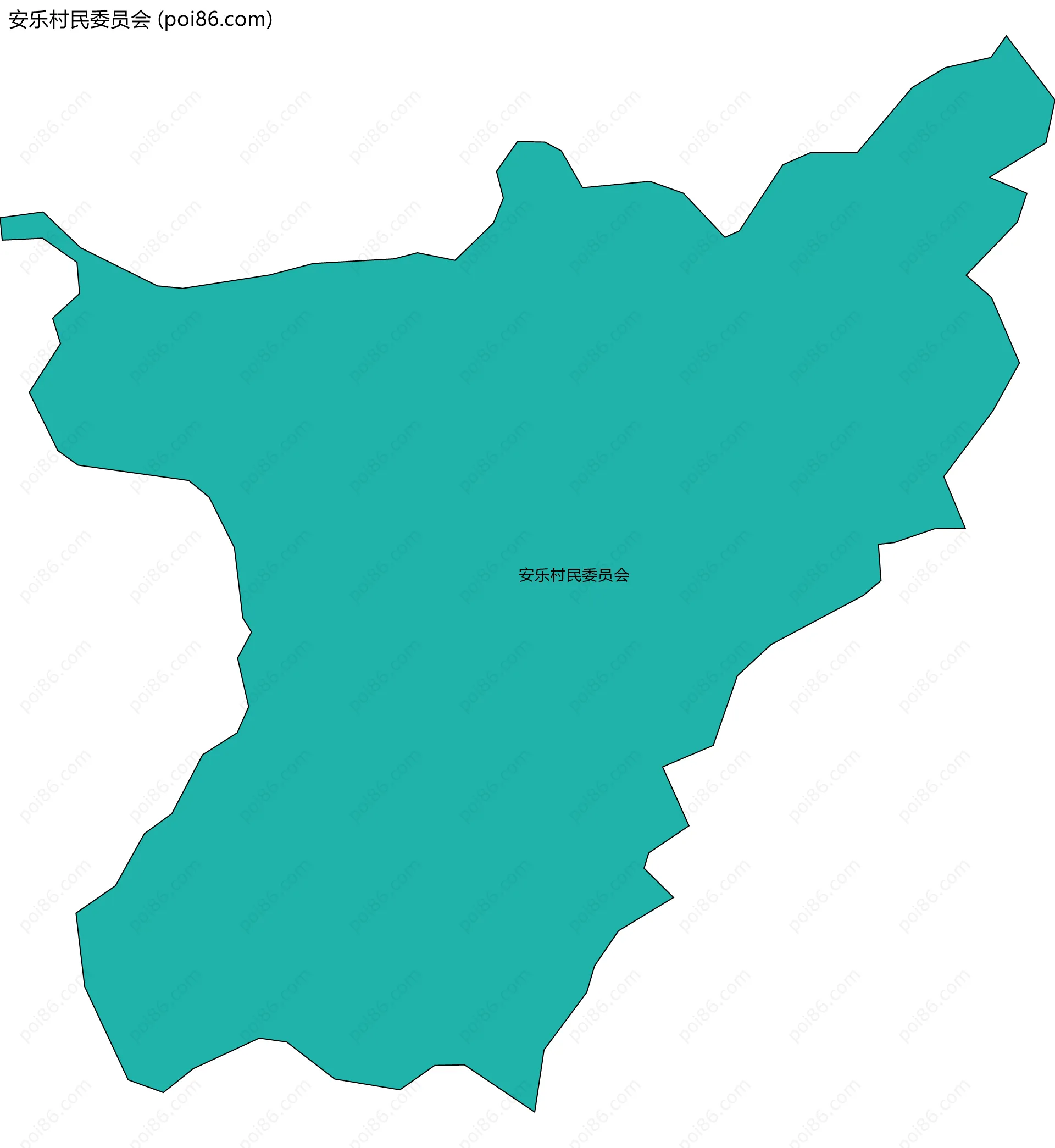 安乐村民委员会边界地图