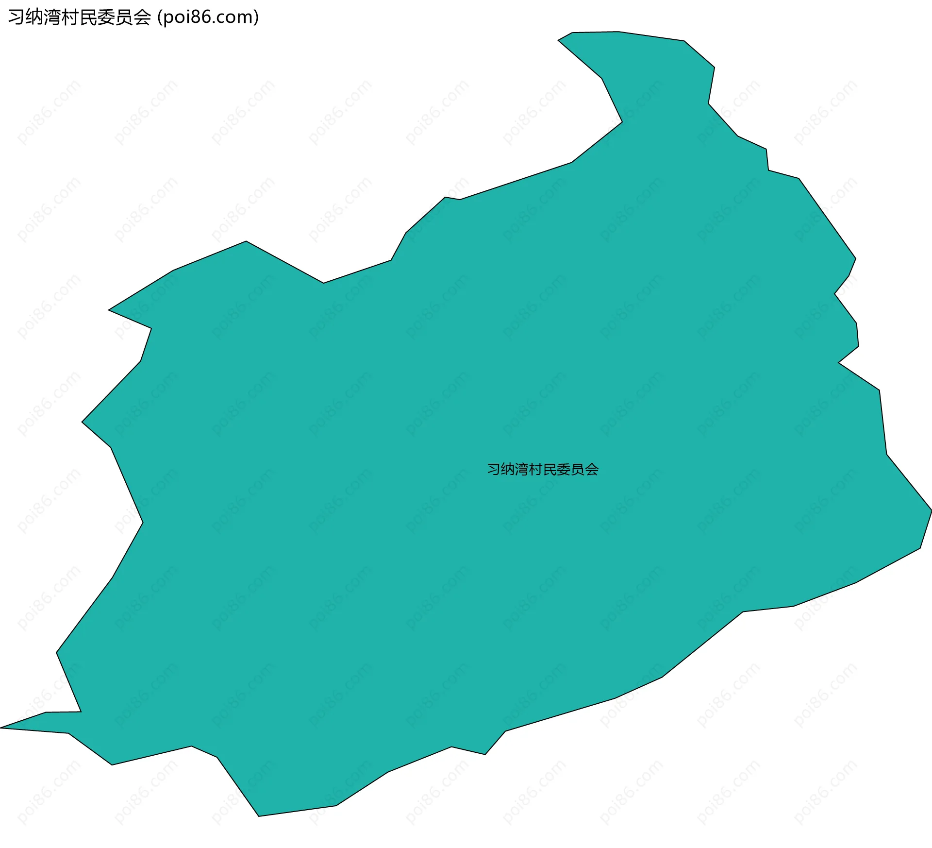习纳湾村民委员会边界地图