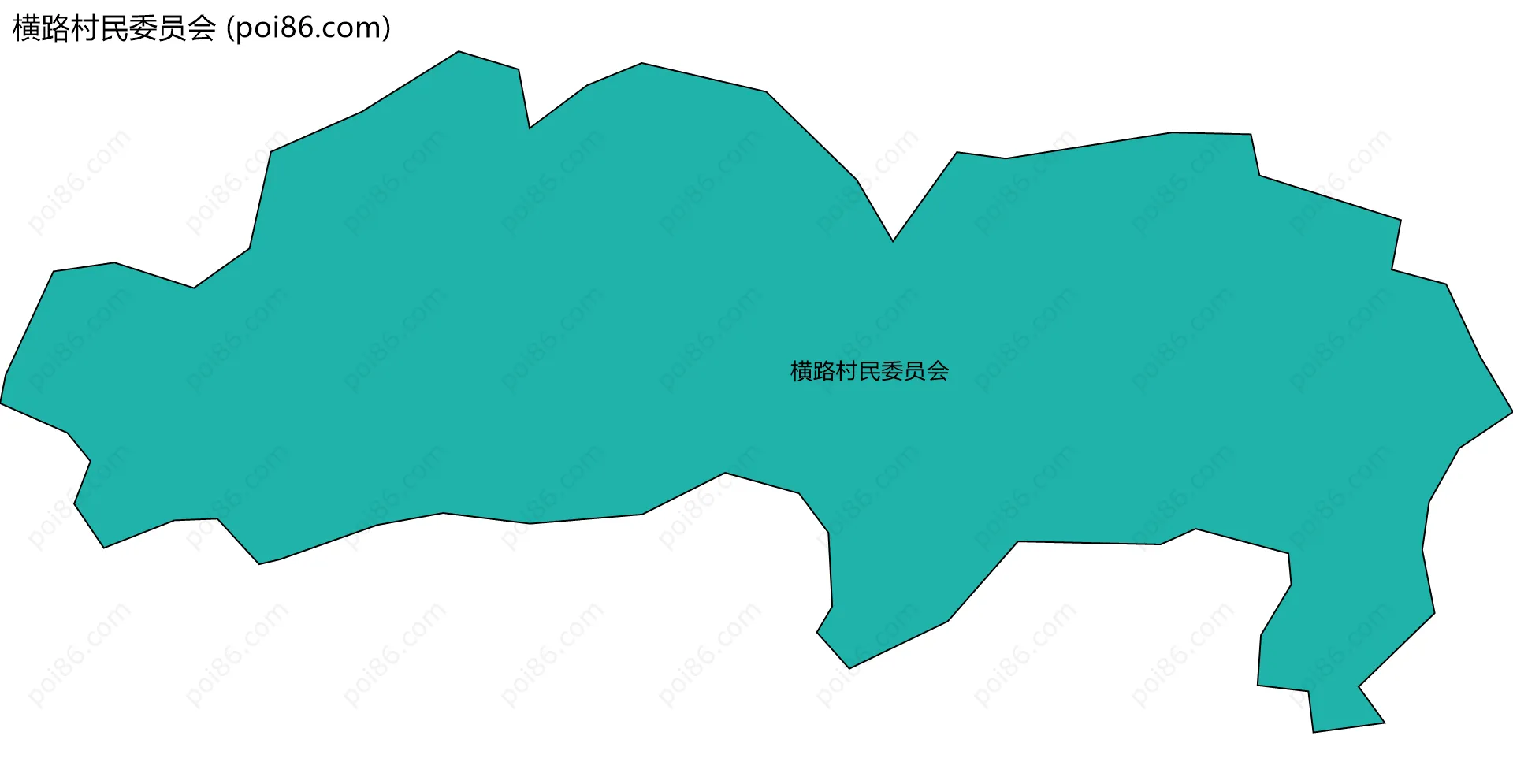 横路村民委员会边界地图