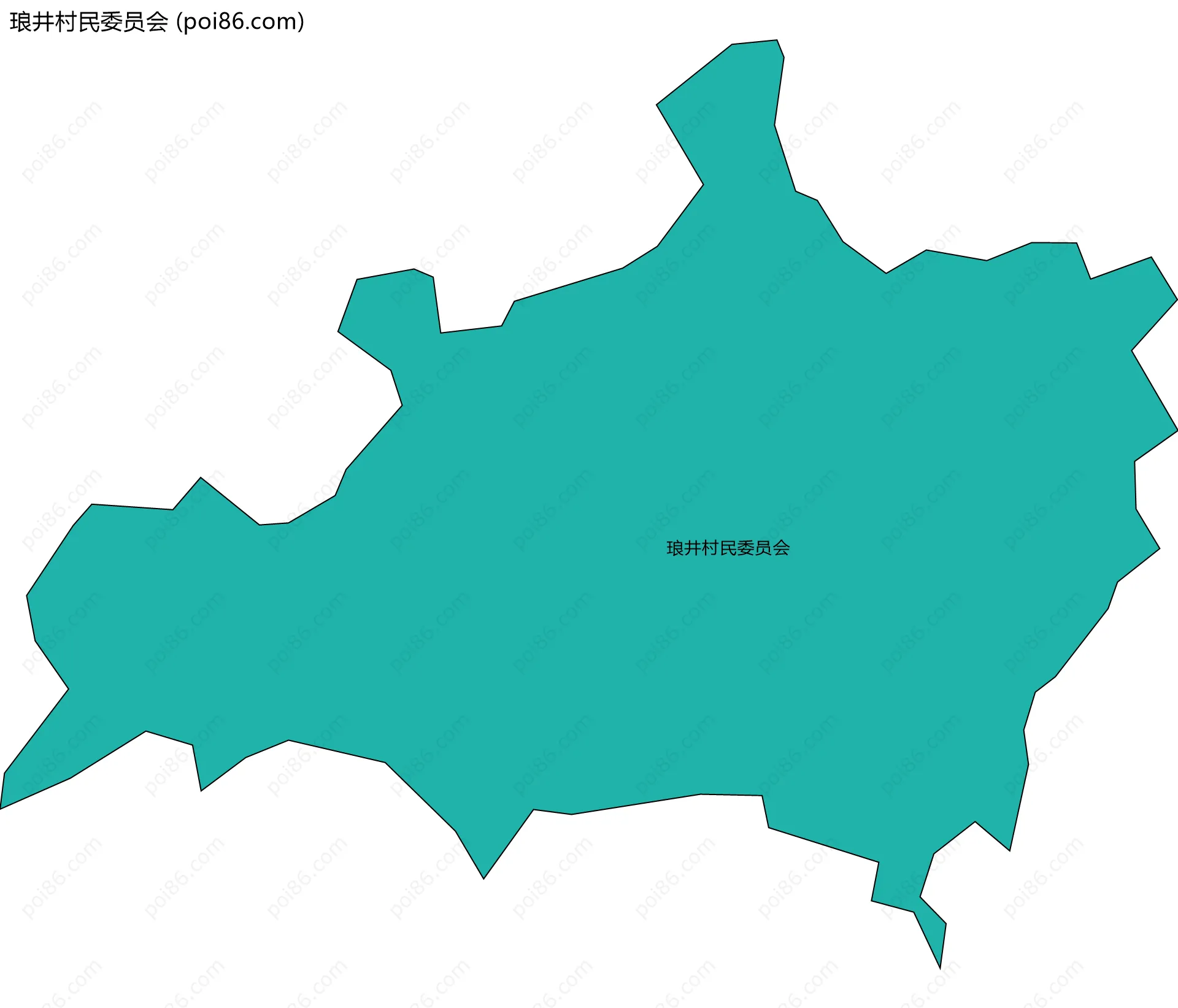 琅井村民委员会边界地图