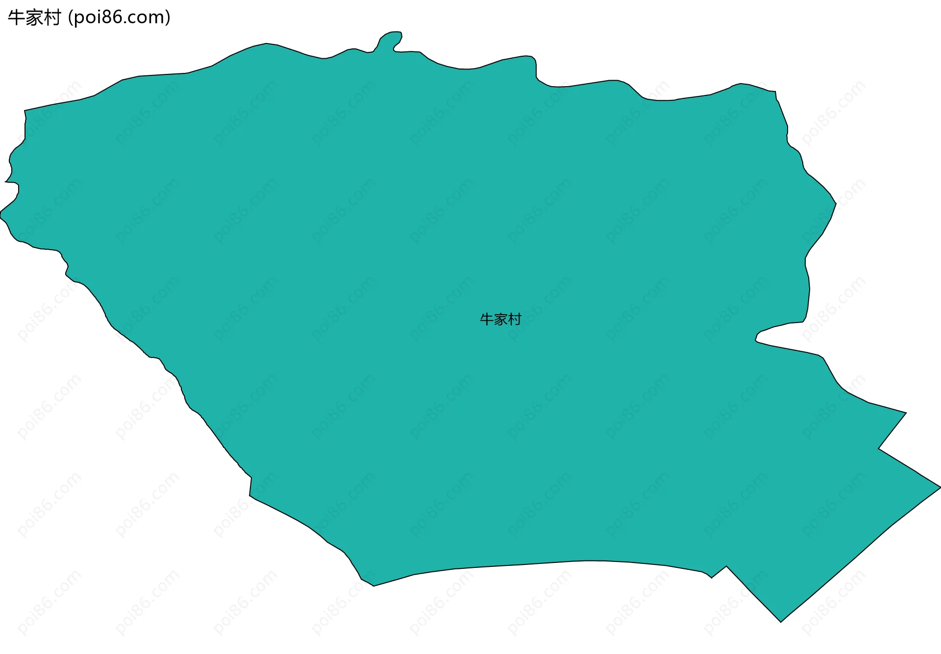 牛家村边界地图