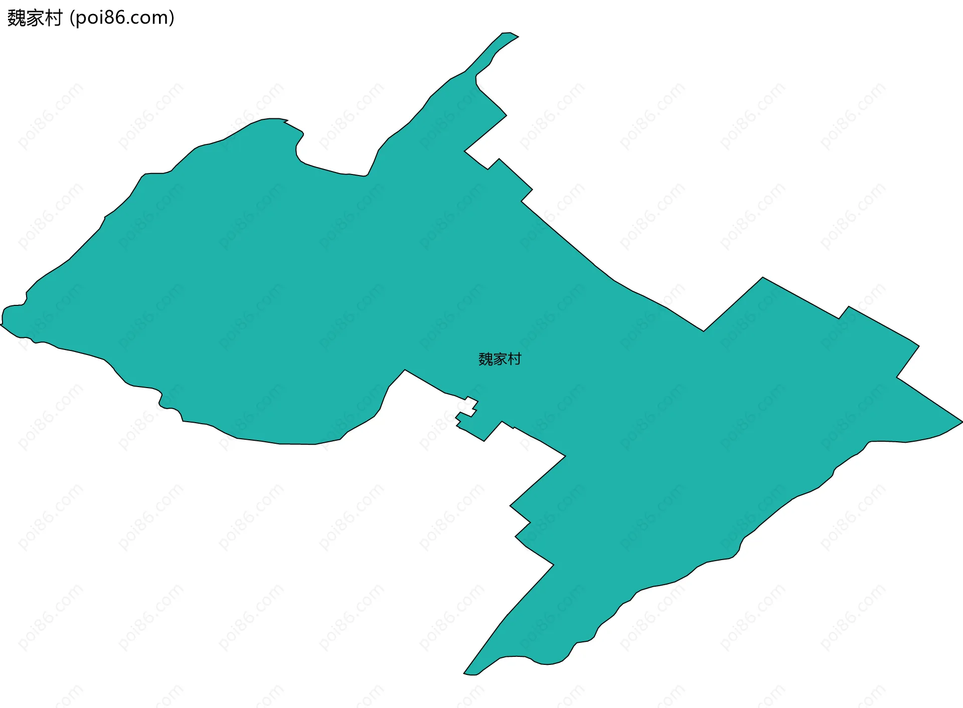 魏家村边界地图