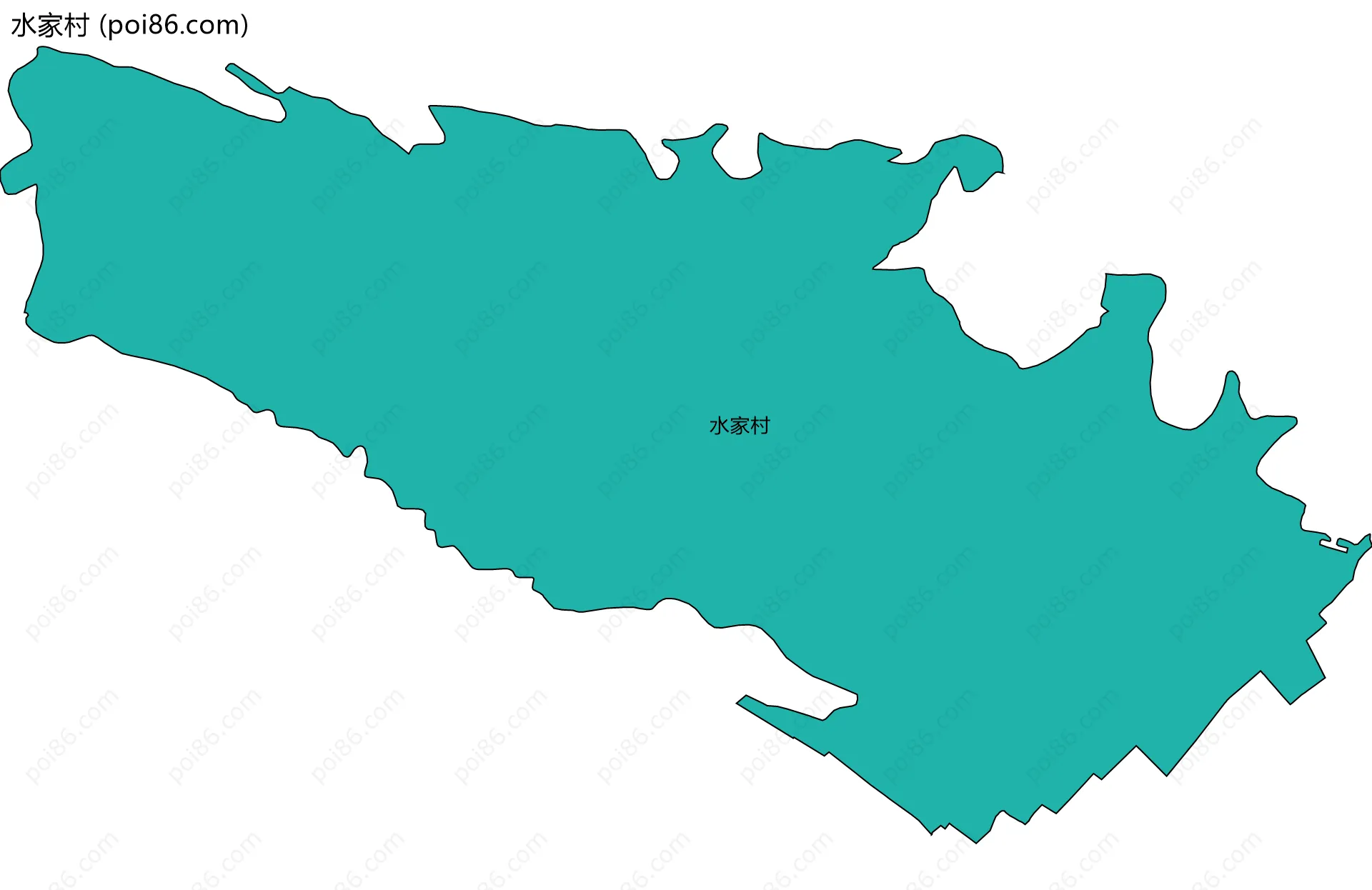 水家村边界地图
