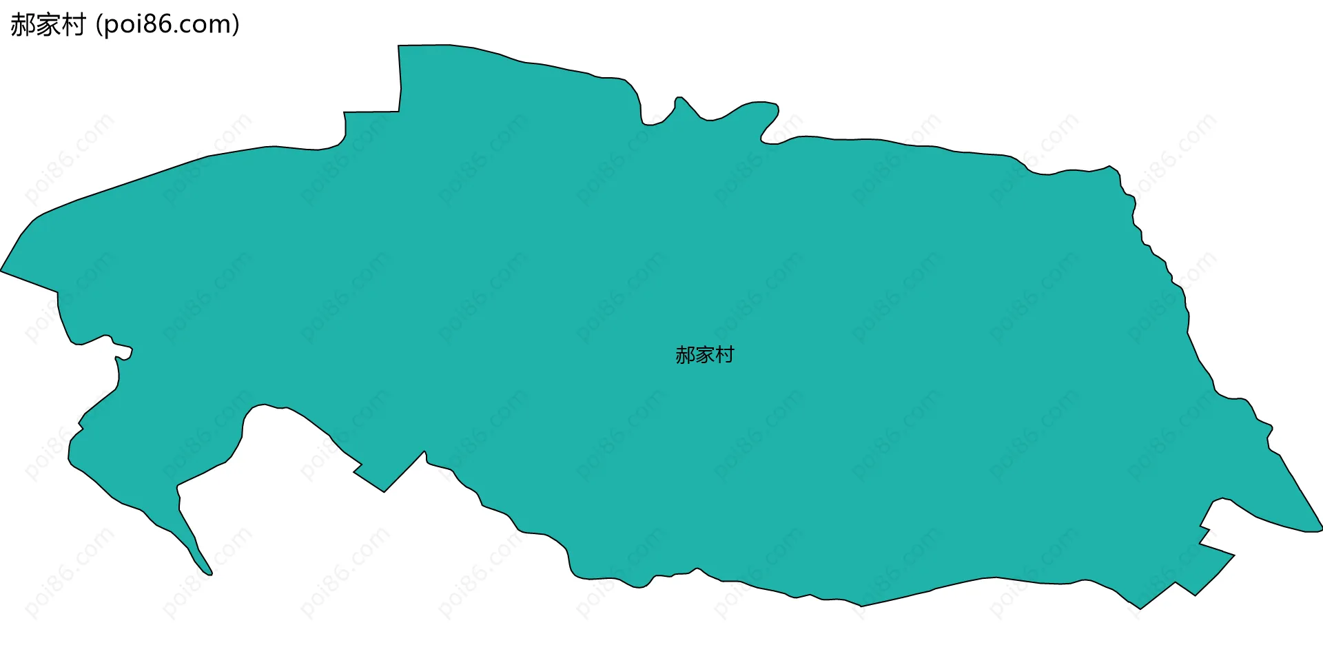 郝家村边界地图