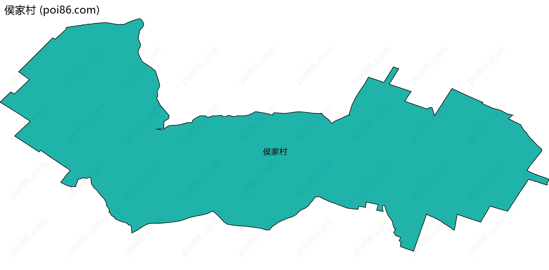 侯家村边界地图