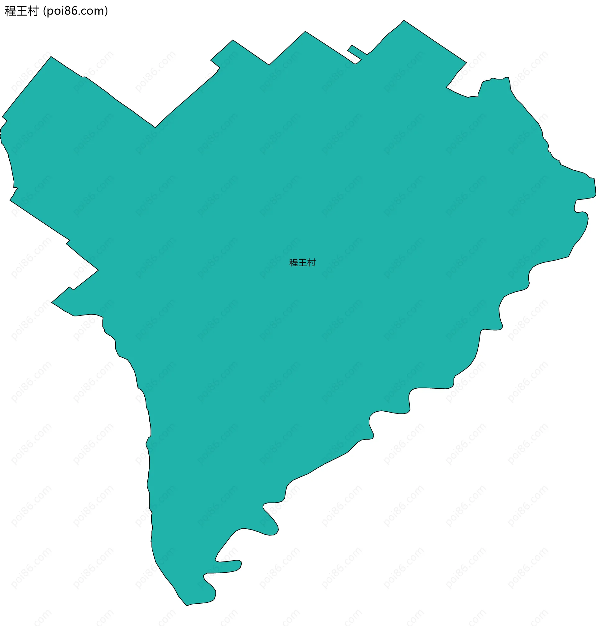 程王村边界地图