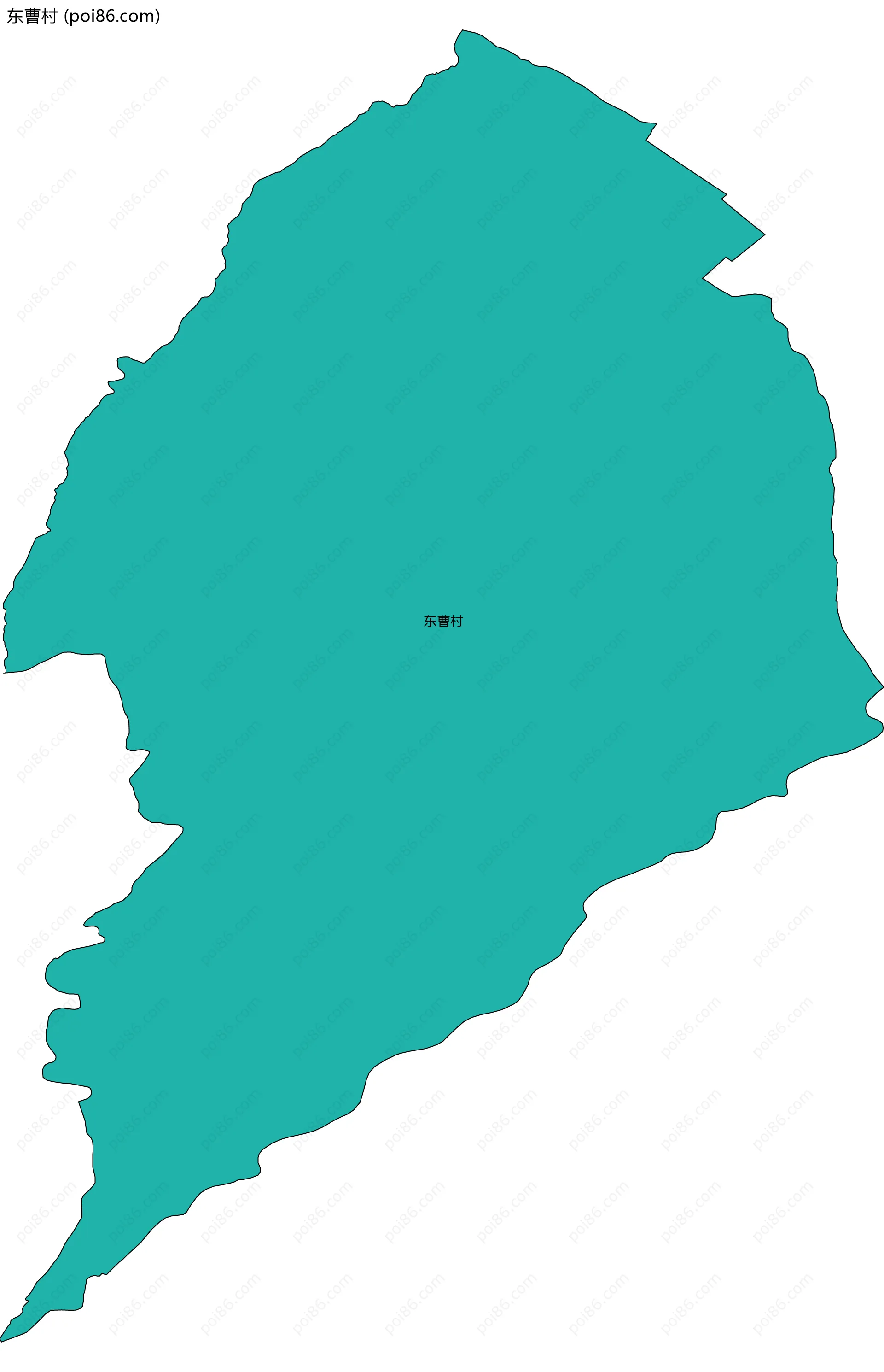 东曹村边界地图