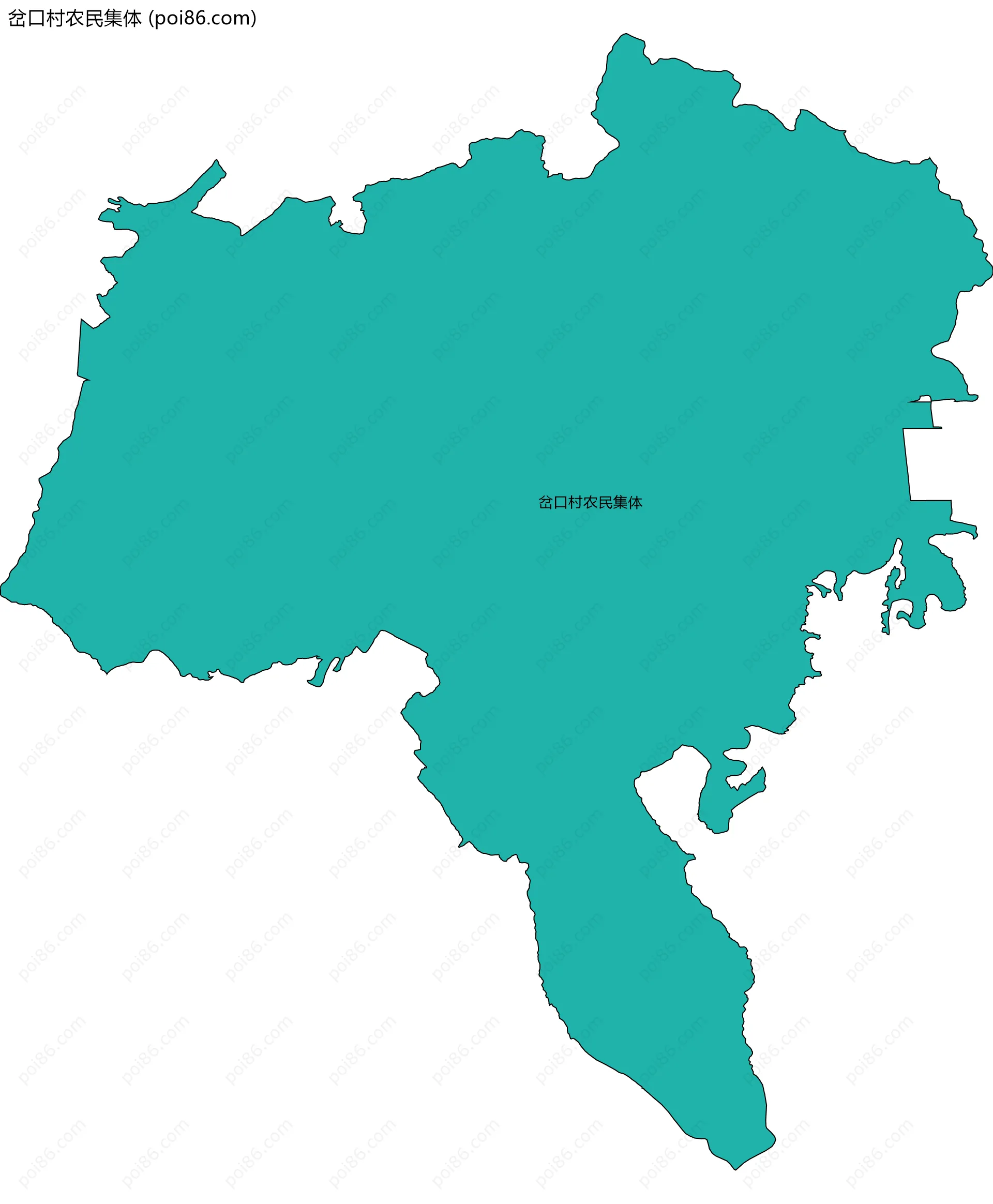 岔口村农民集体边界地图