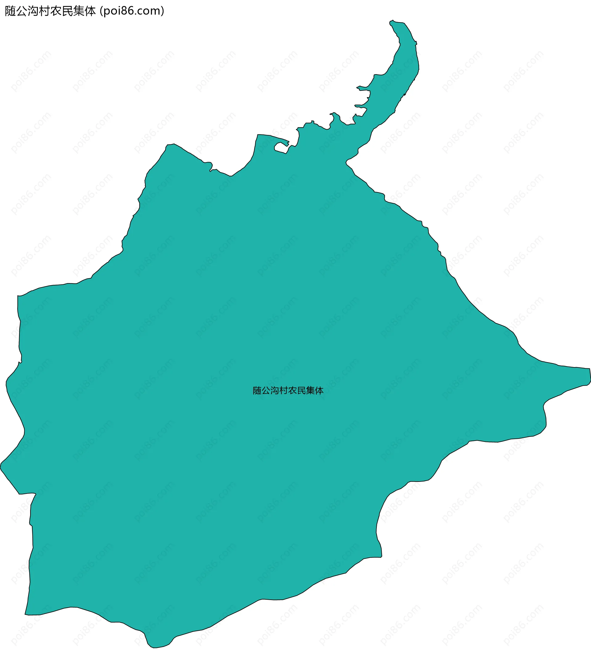 随公沟村农民集体边界地图