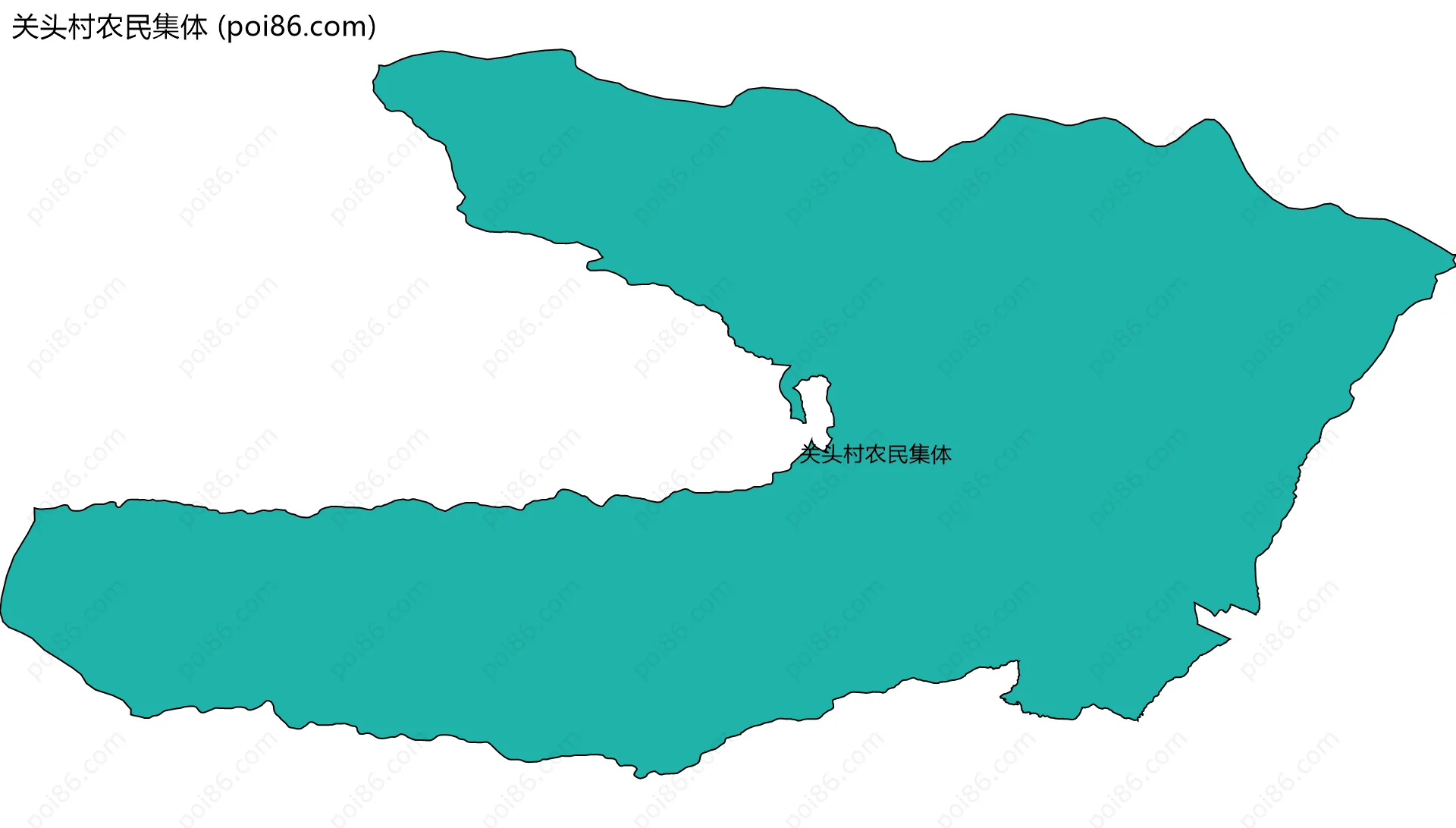 关头村农民集体边界地图