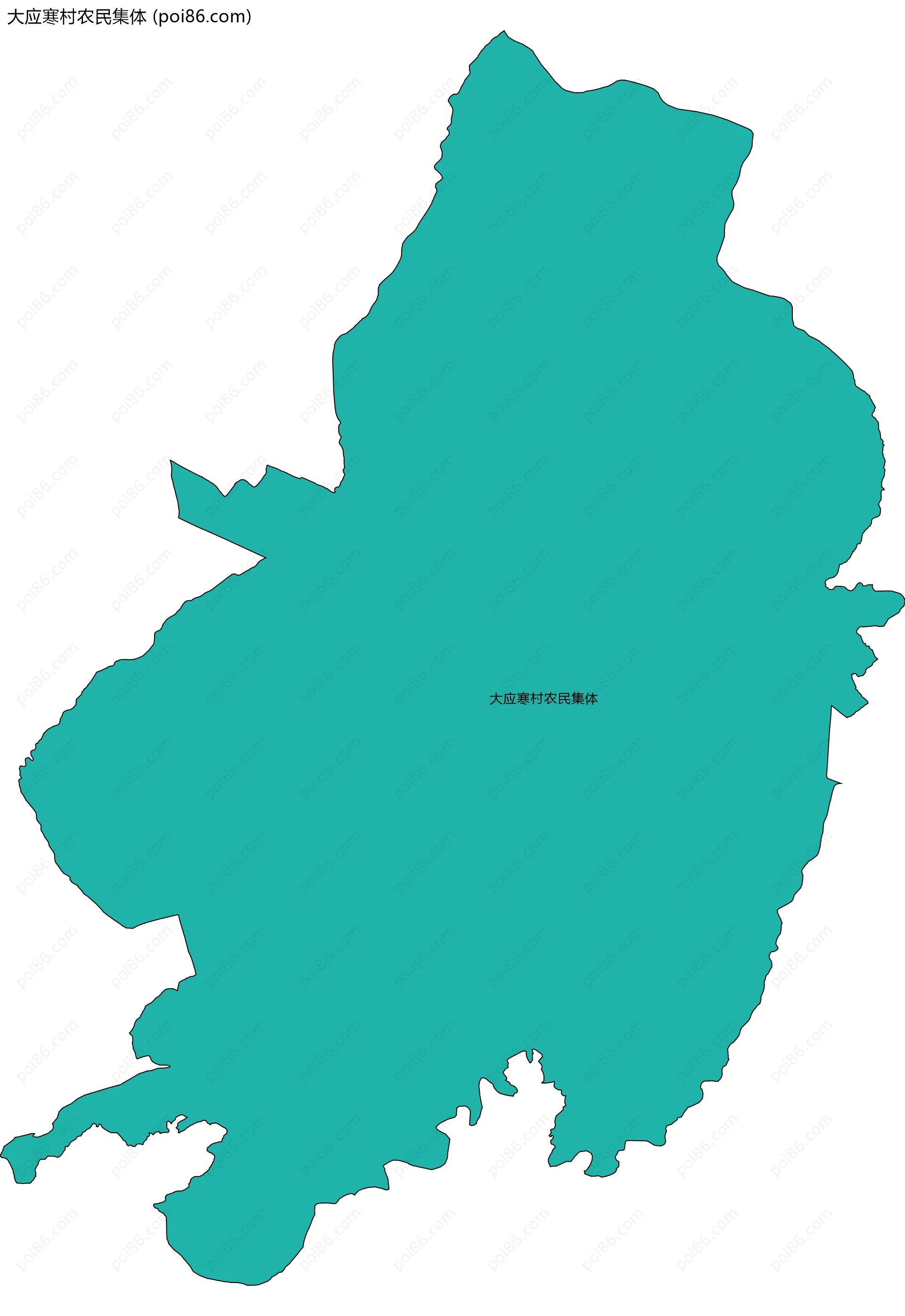 大应寒村农民集体边界地图