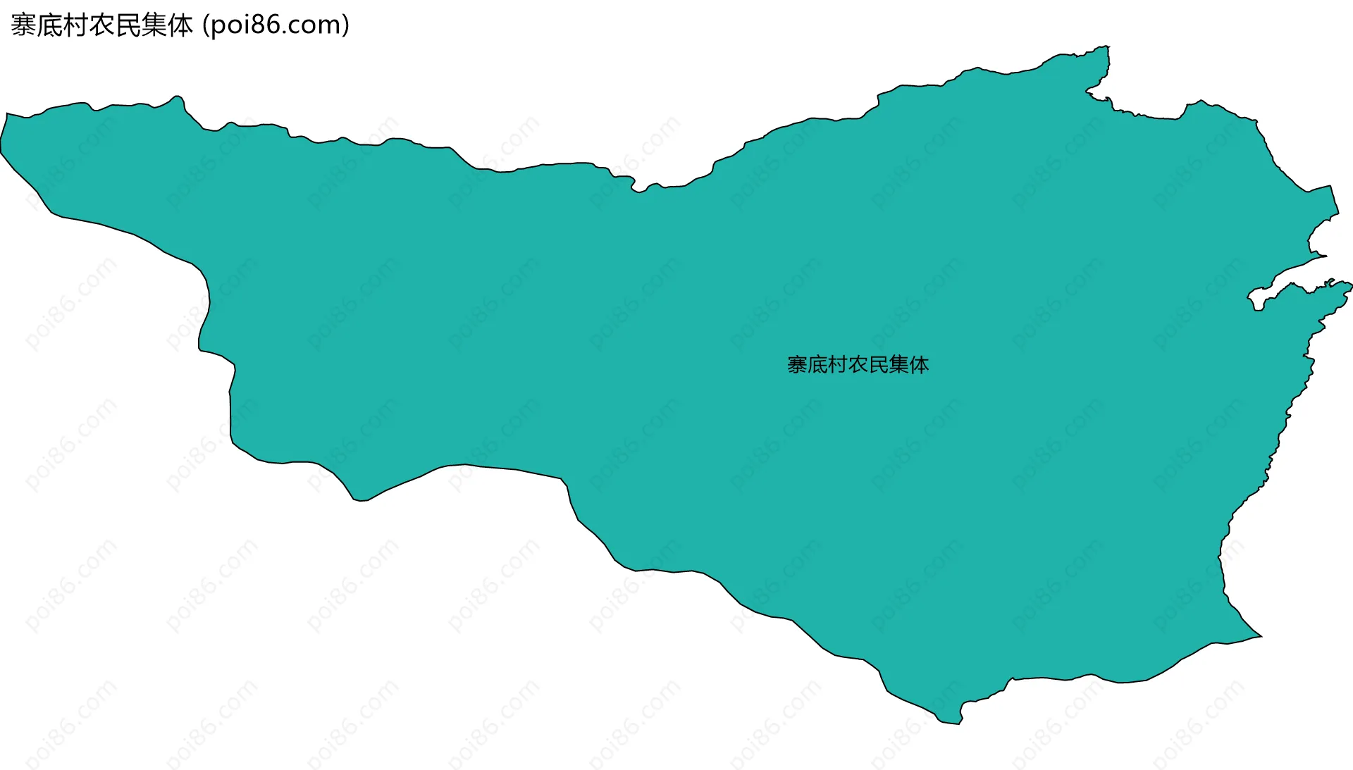 寨底村农民集体边界地图