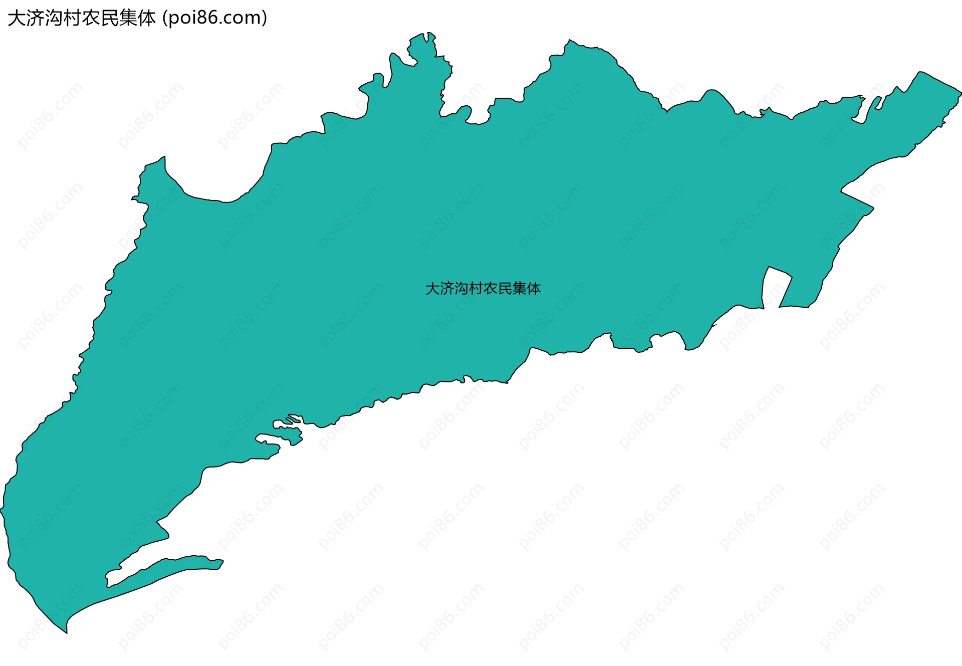大济沟村农民集体边界地图