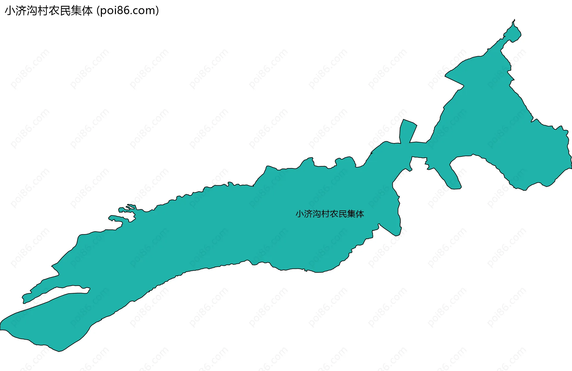 小济沟村农民集体边界地图