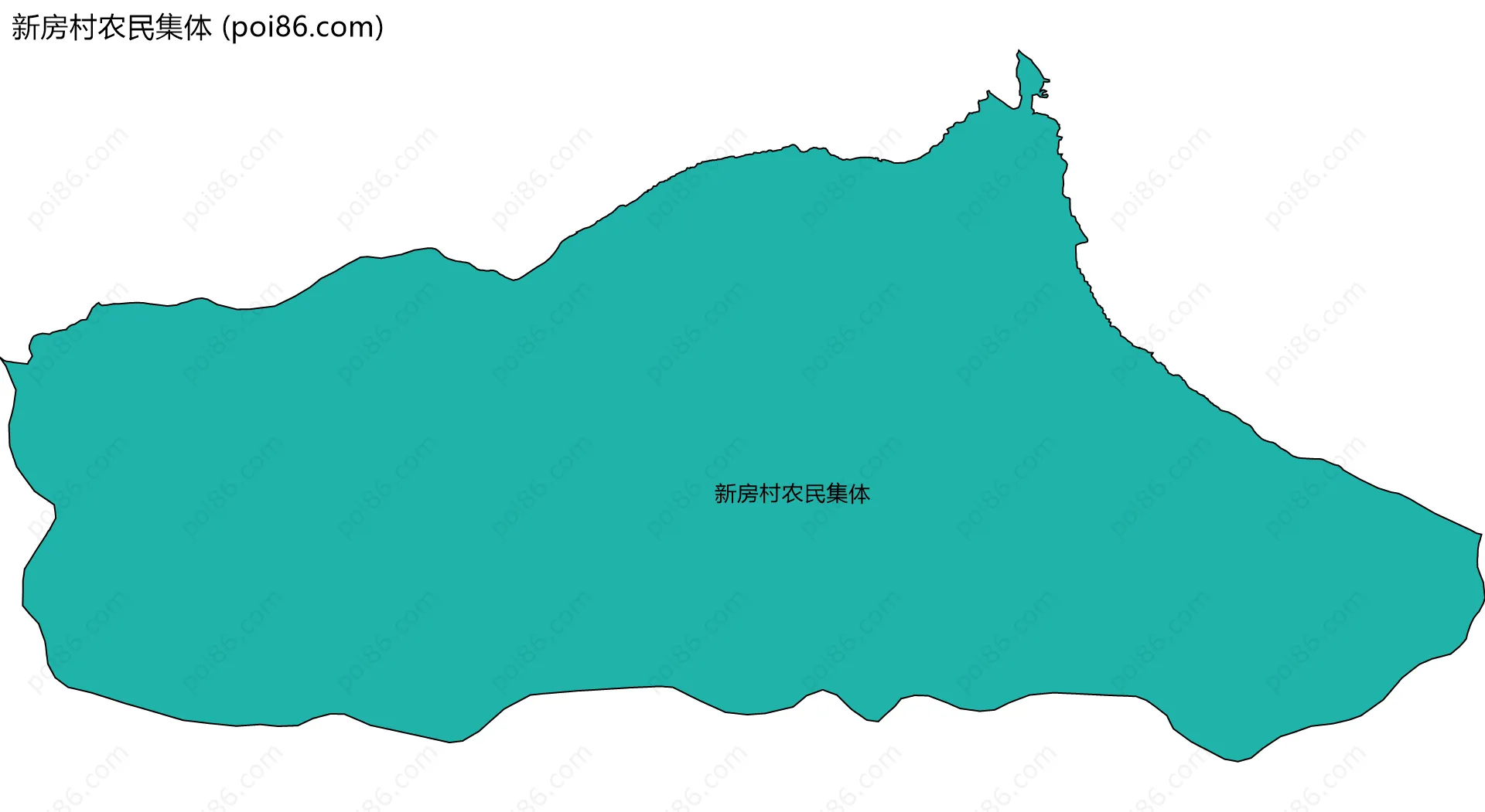 新房村农民集体边界地图