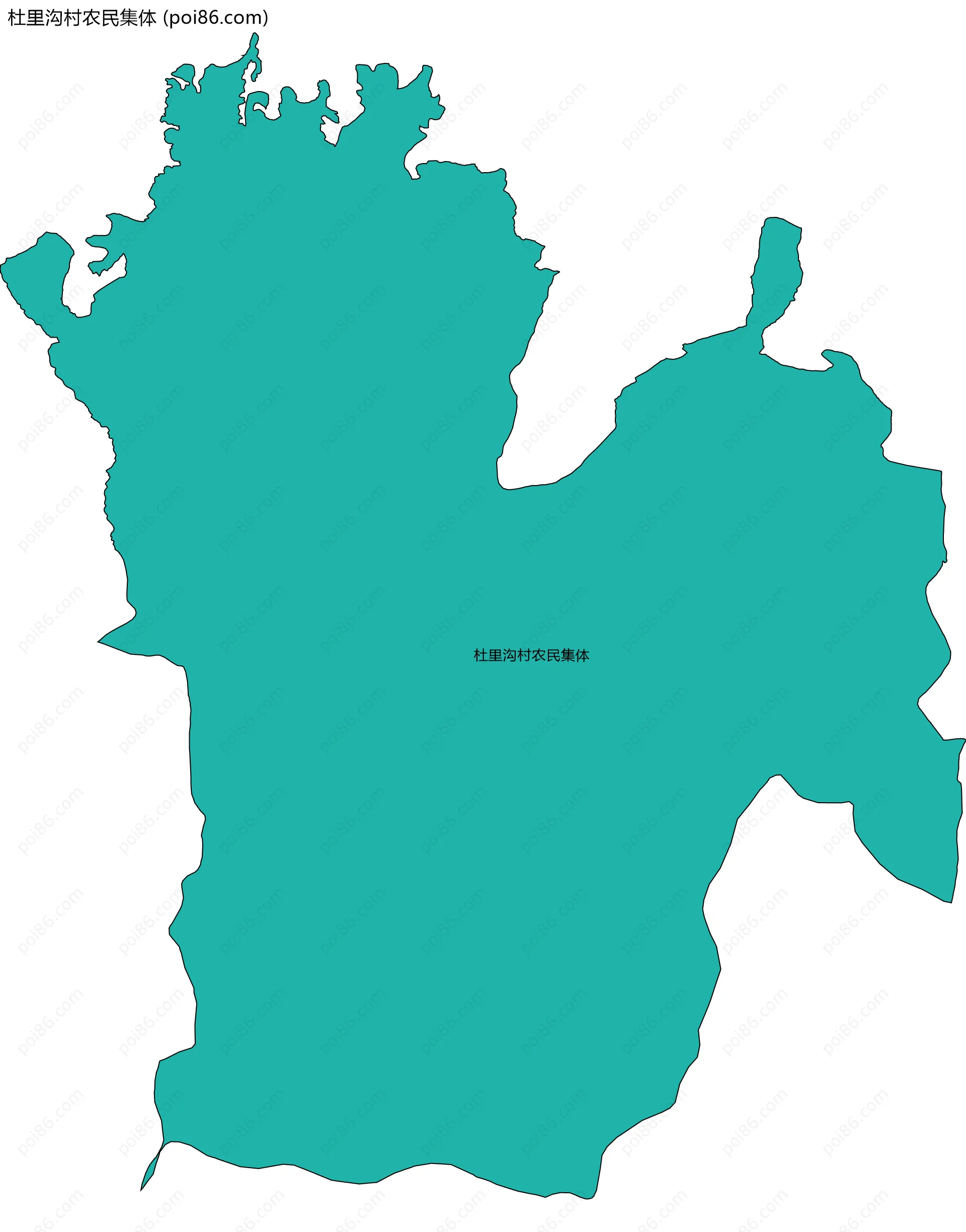 杜里沟村农民集体边界地图