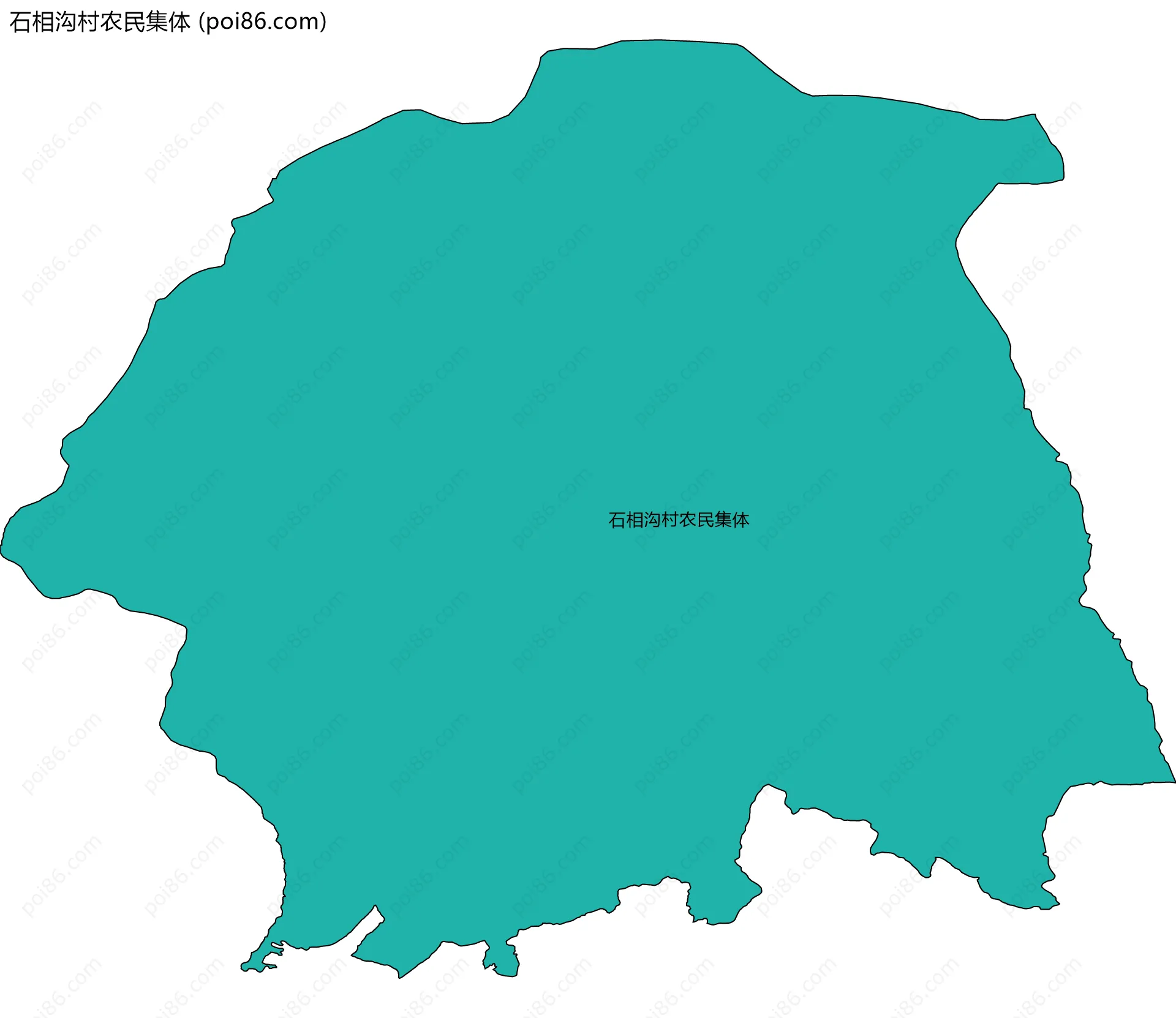 石相沟村农民集体边界地图