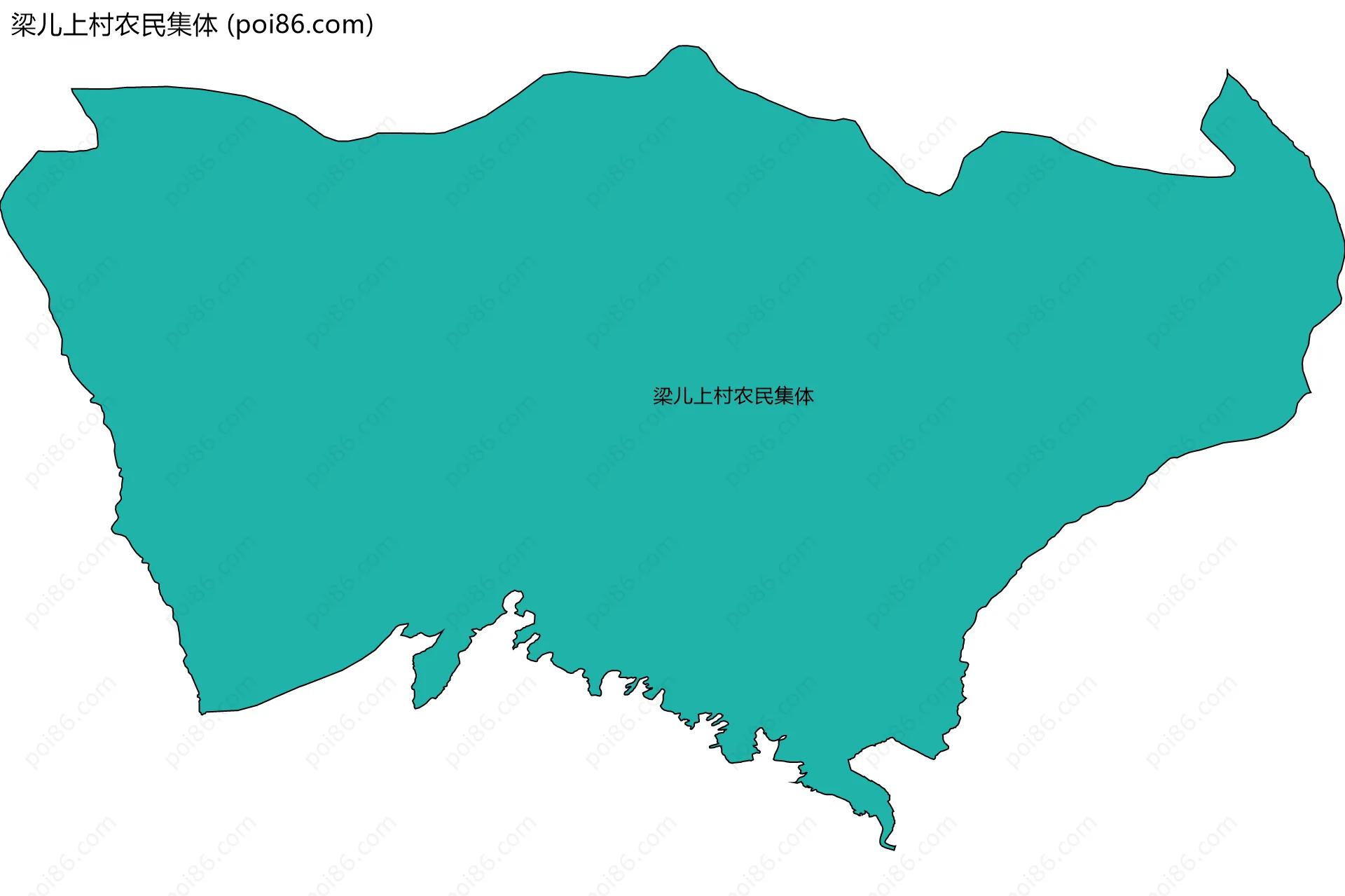 梁儿上村农民集体边界地图