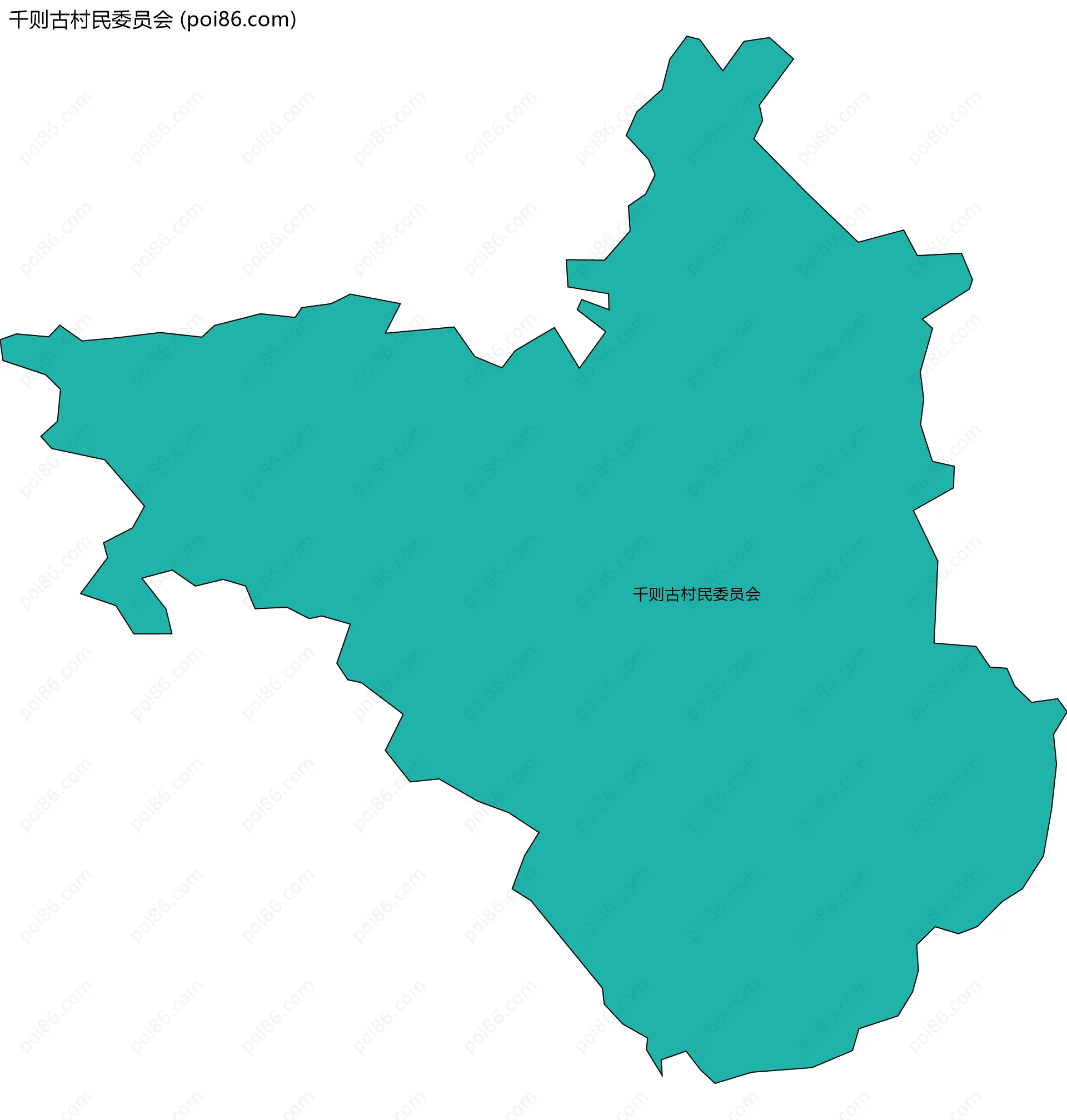 千则古村民委员会边界地图