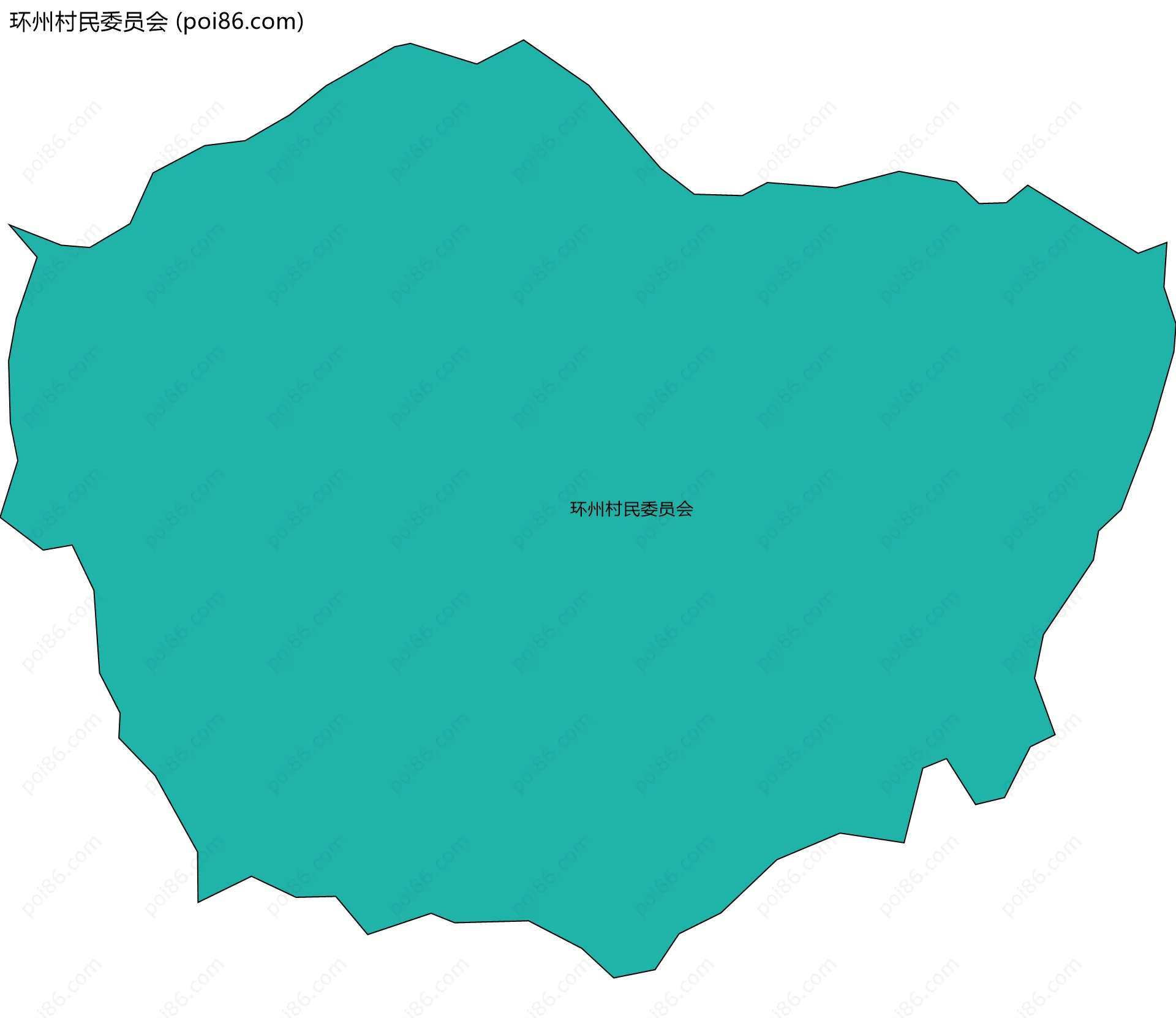 环州村民委员会边界地图