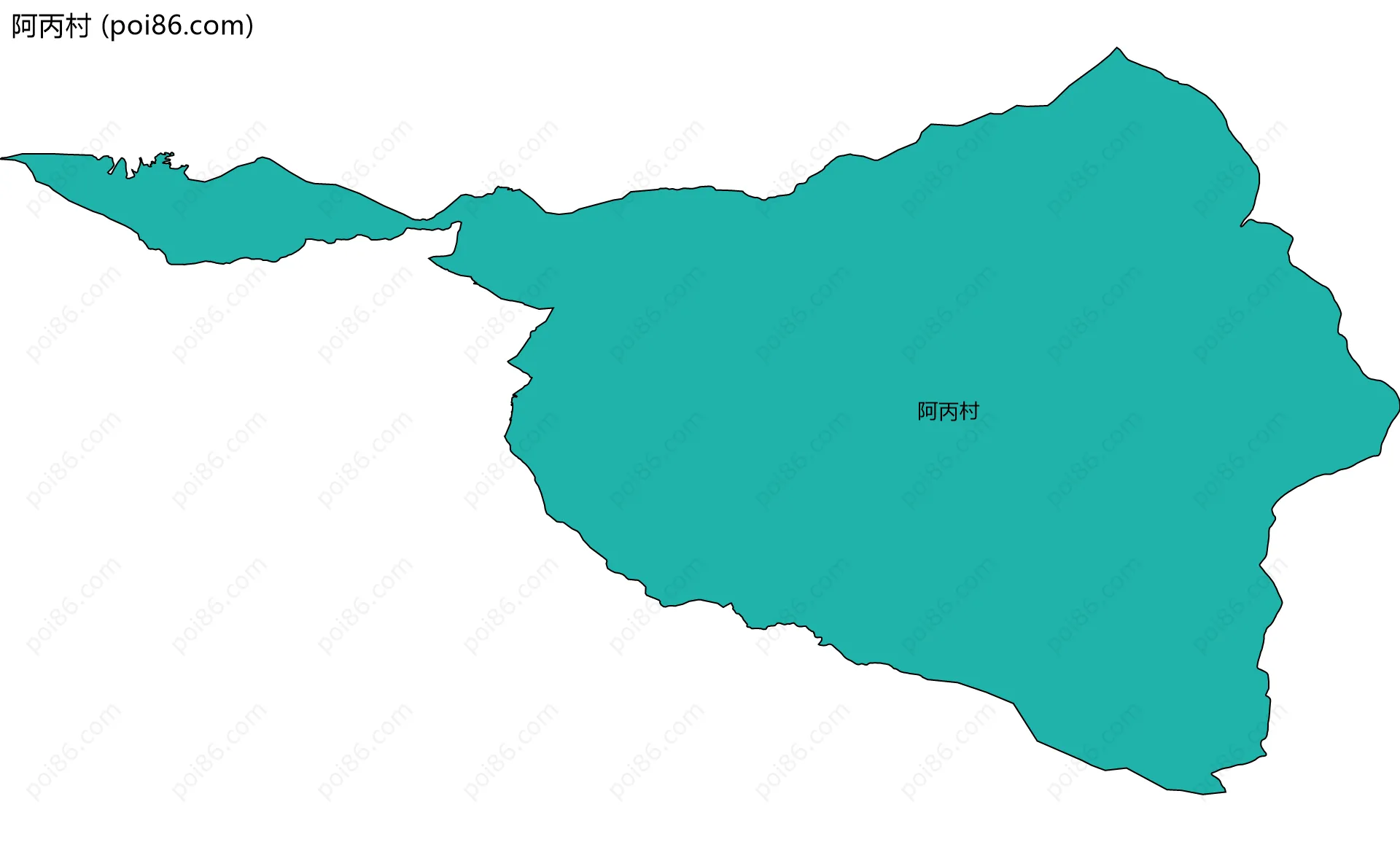 阿丙村边界地图