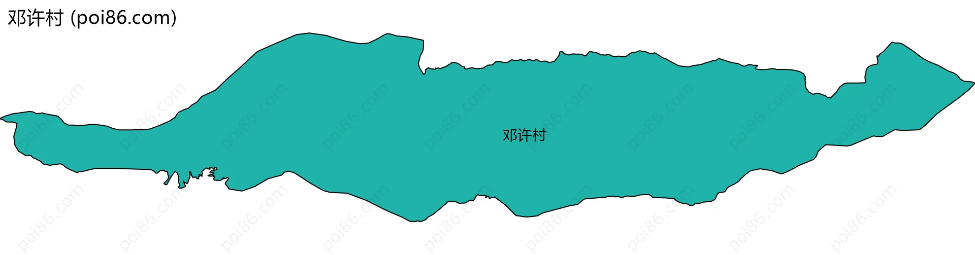 邓许村边界地图