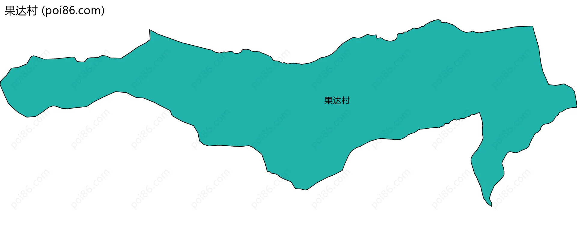 果达村边界地图