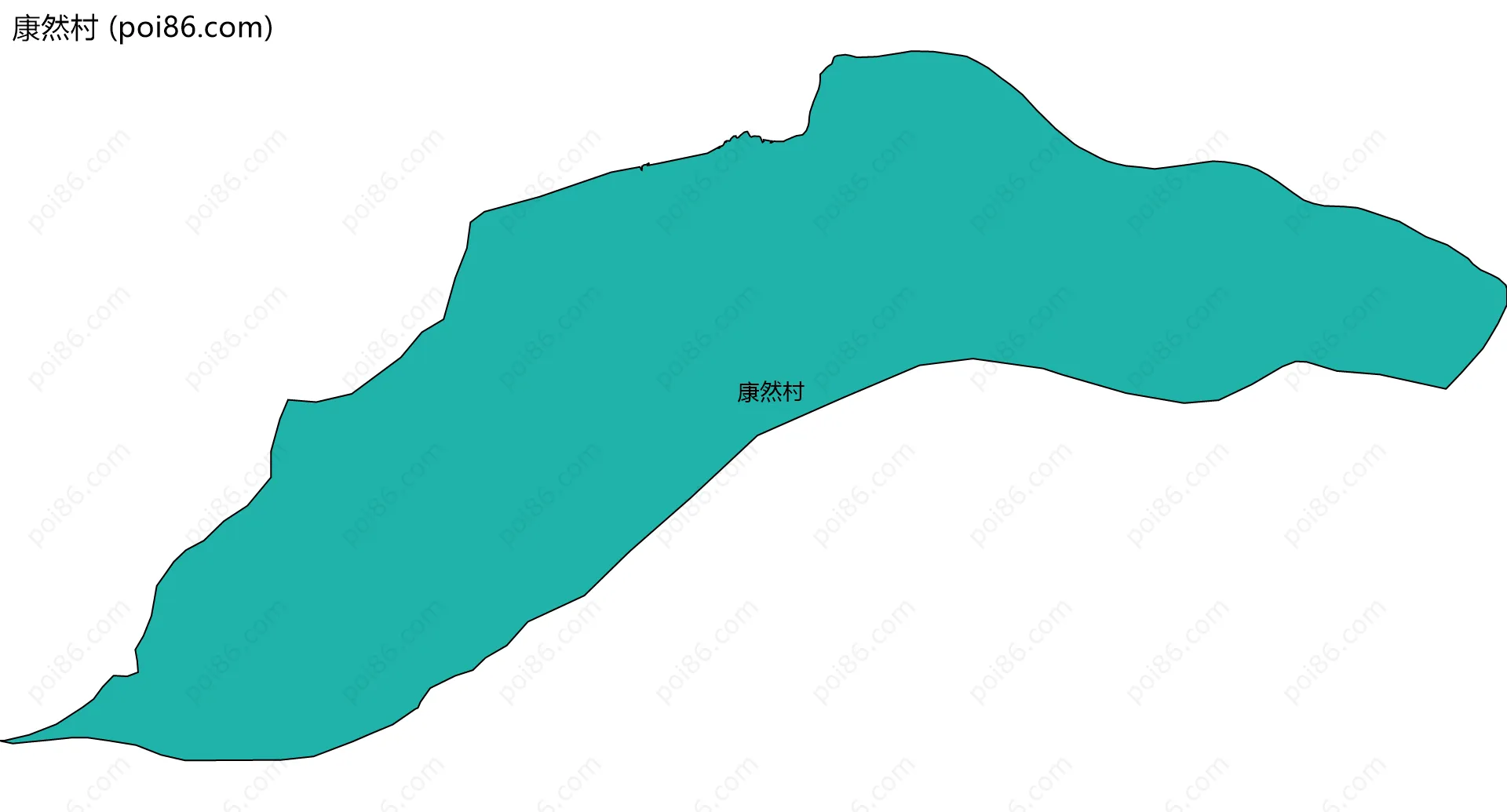 康然村边界地图